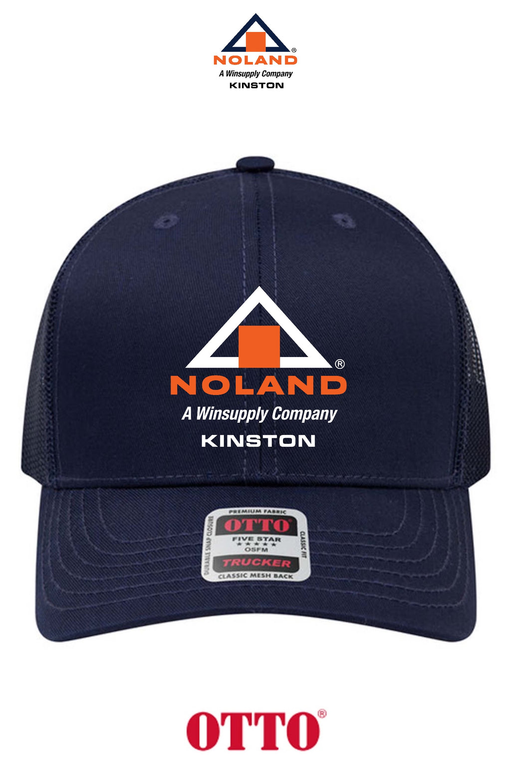 **BULK BUY SPECIAL** OTTO CAP® 6 Panel Mid Profile Mesh Back Trucker Hat - Kinston Noland