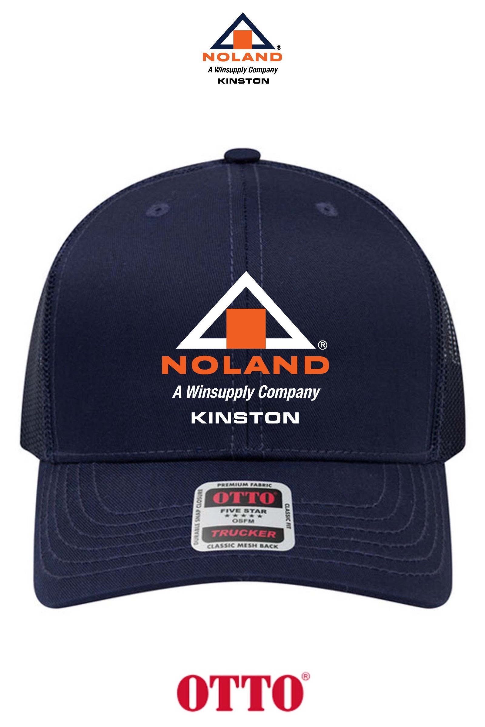 **BULK BUY SPECIAL** OTTO CAP® 6 Panel Mid Profile Mesh Back Trucker Hat - Kinston Noland
