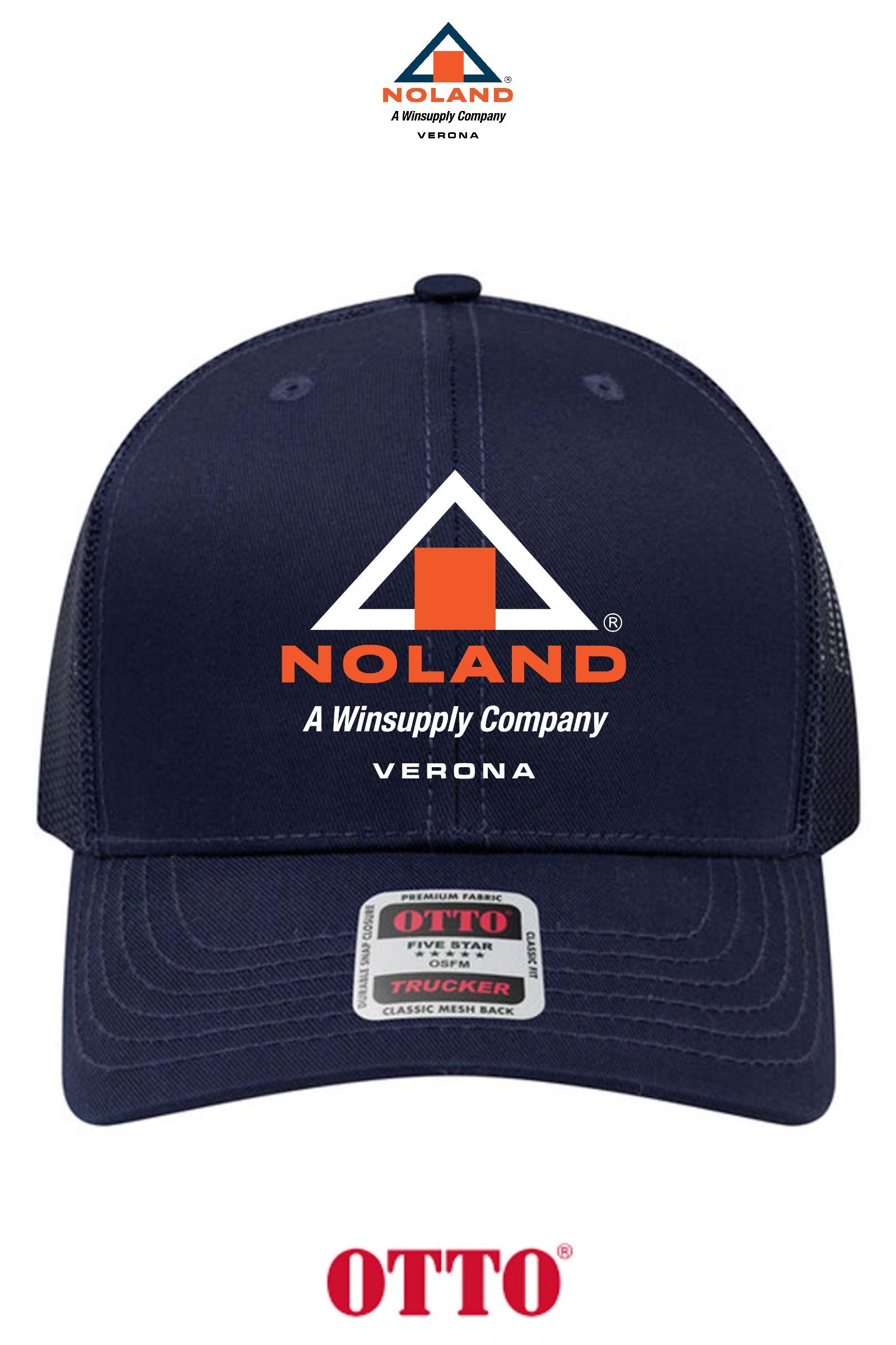 **BULK BUY SPECIAL** OTTO CAP® 6 Panel Mid Profile Mesh Back Trucker Hat - Verona Noland