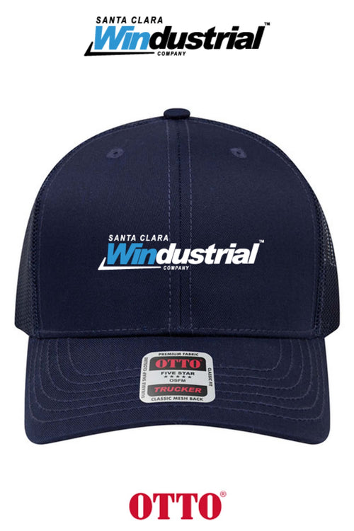 **BULK BUY SPECIAL** OTTO CAP® 6 Panel Mid Profile Mesh Back Trucker Hat - Santa Clara Windustrial