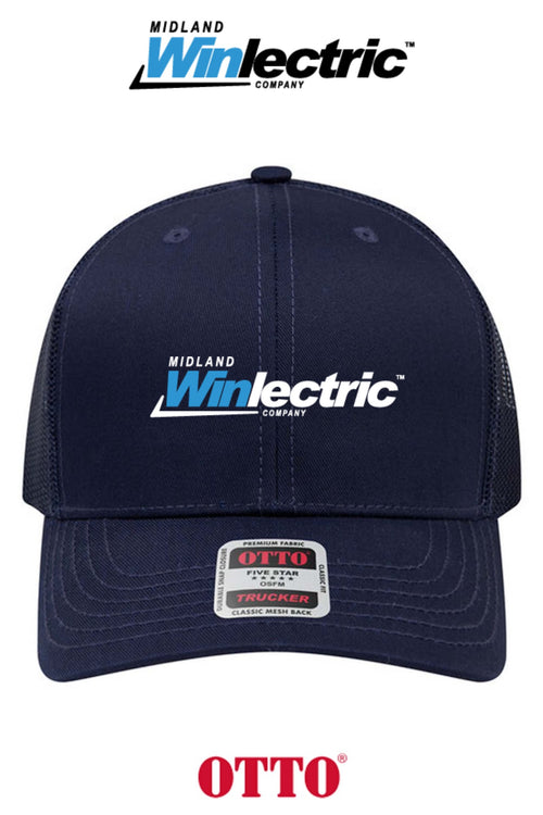 **BULK BUY SPECIAL** OTTO CAP® 6 Panel Mid Profile Mesh Back Trucker Hat - Winlectric of Midland