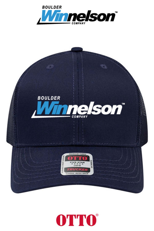 **BULK BUY SPECIAL** OTTO CAP® 6 Panel Mid Profile Mesh Back Trucker Hat - Boulder Winnelson