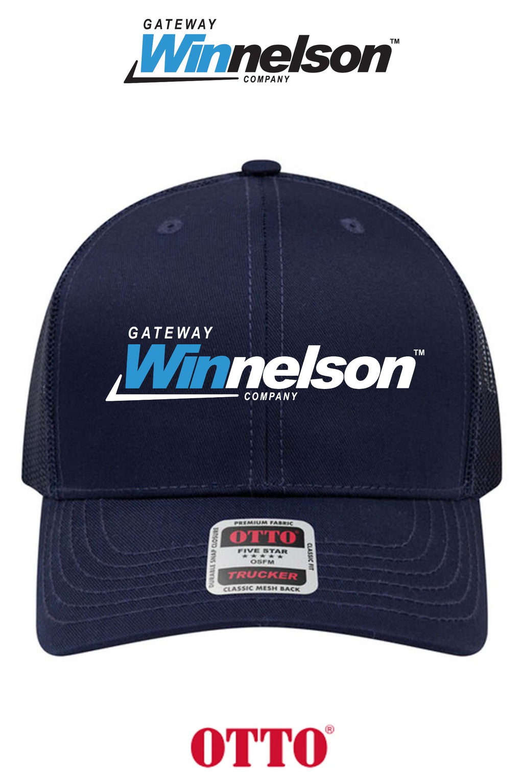 **BULK BUY SPECIAL** OTTO CAP® 6 Panel Mid Profile Mesh Back Trucker Hat - Gateway Winnelson
