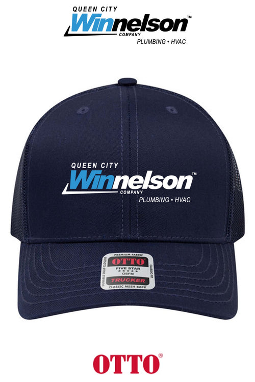 **BULK BUY SPECIAL** OTTO CAP® 6 Panel Mid Profile Mesh Back Trucker Hat - Queen City Winnelson