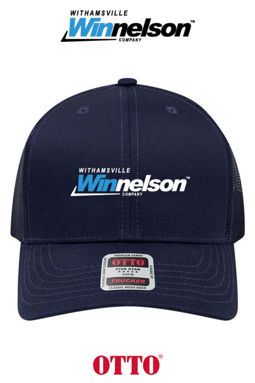 **BULK BUY SPECIAL** OTTO CAP® 6 Panel Mid Profile Mesh Back Trucker Hat - Withamsville Winnelson