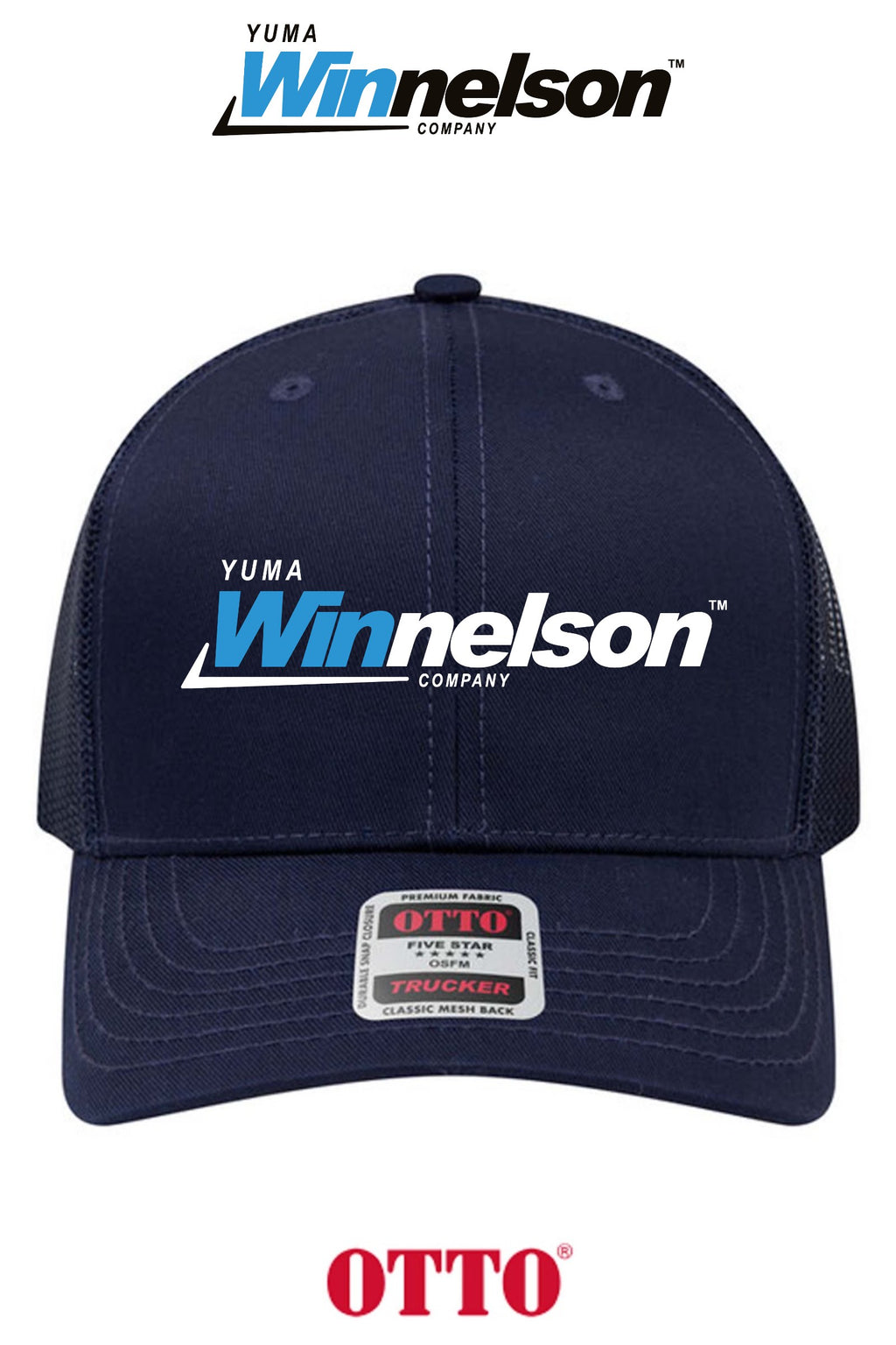 **BULK BUY SPECIAL** OTTO CAP® 6 Panel Mid Profile Mesh Back Trucker Hat - Yuma Winnelson