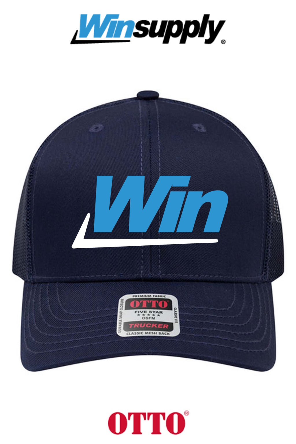 **BULK BUY SPECIAL** OTTO CAP® 6 Panel Mid Profile Mesh Back Trucker Hat - Winsupply INC.