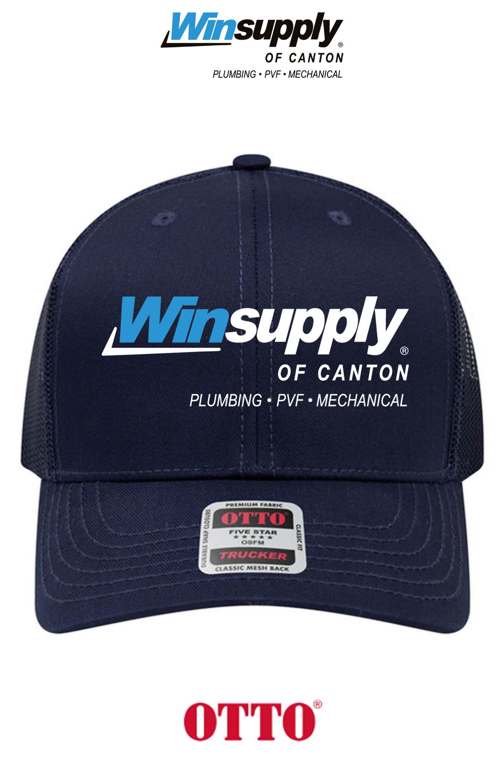 **BULK BUY SPECIAL** OTTO CAP® 6 Panel Mid Profile Mesh Back Trucker Hat - Winsupply of Canton