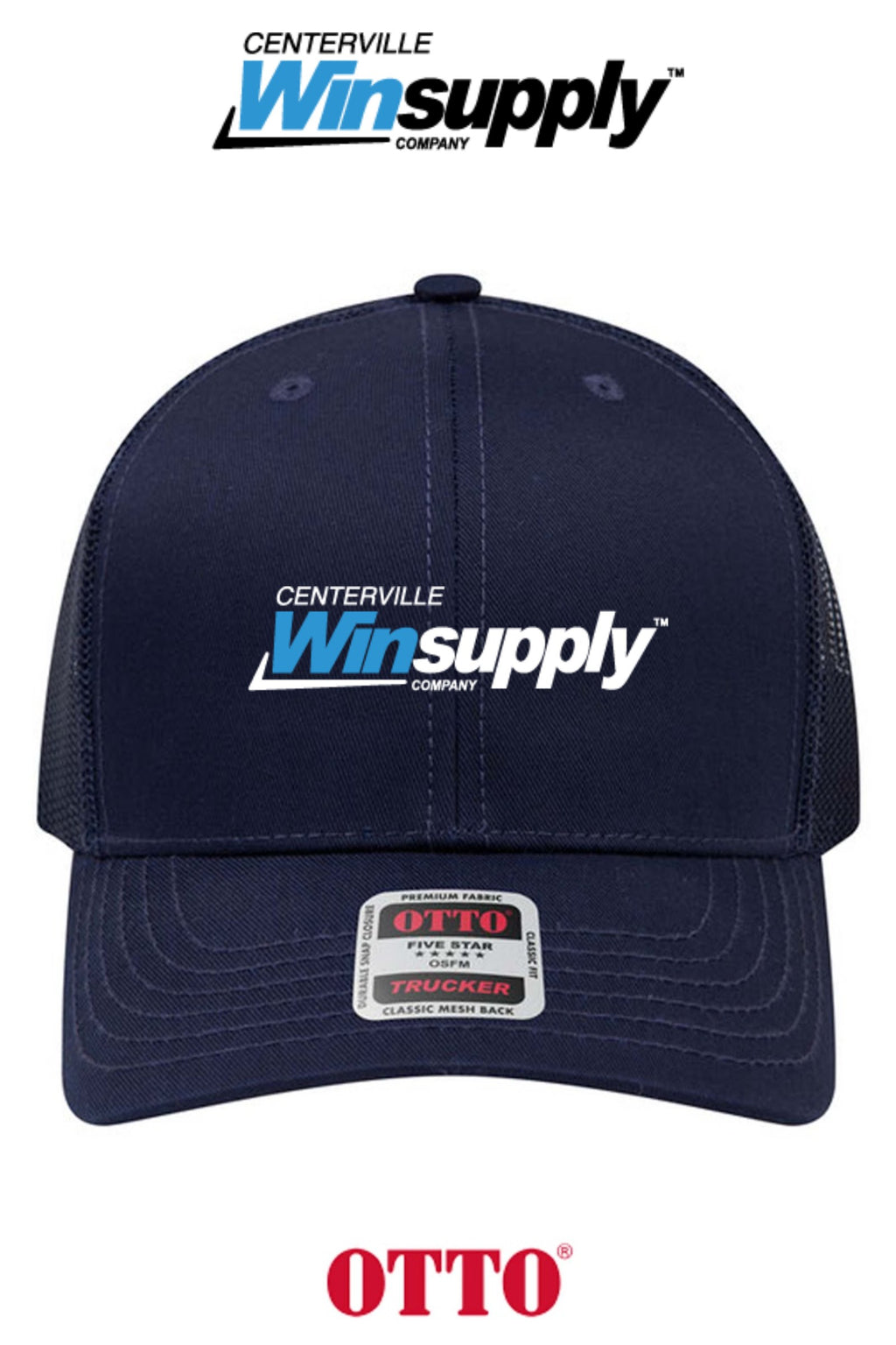**BULK BUY SPECIAL** OTTO CAP® 6 Panel Mid Profile Mesh Back Trucker Hat - Winsupply of Centerville OH