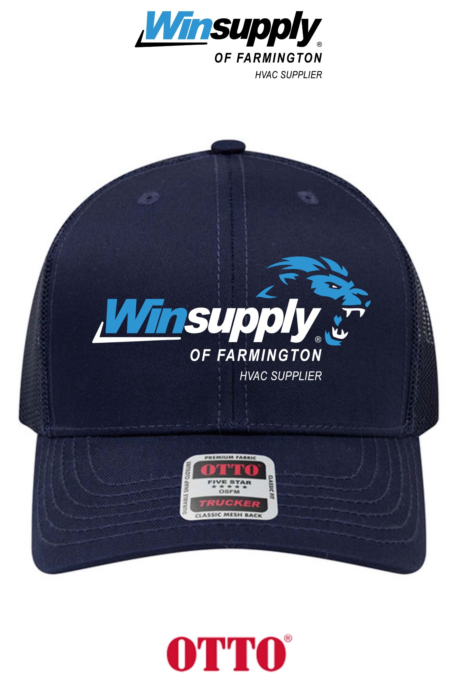 **BULK BUY SPECIAL** OTTO CAP® 6 Panel Mid Profile Mesh Back Trucker Hat - Winsupply of Farmington
