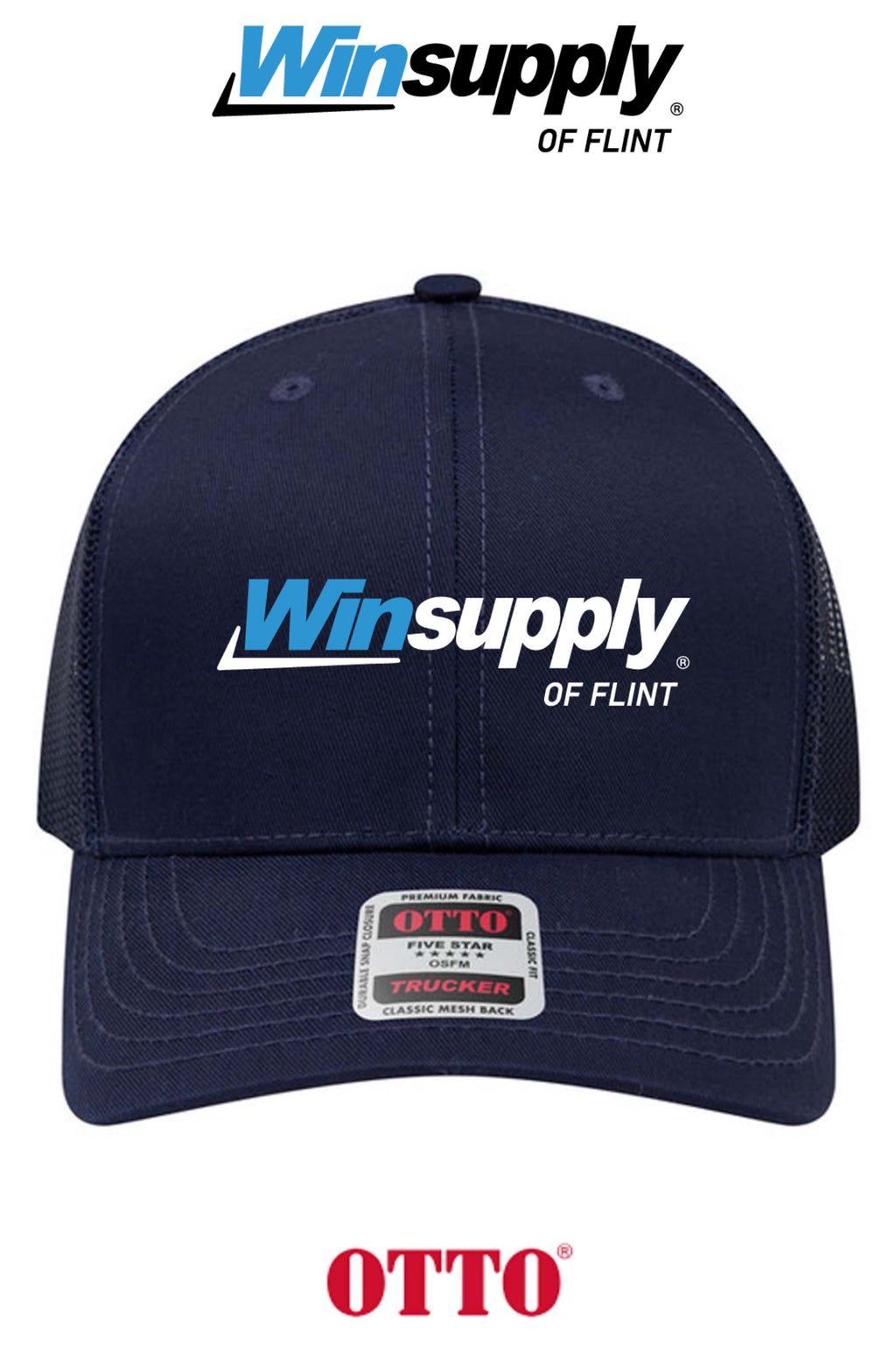 **BULK BUY SPECIAL** OTTO CAP® 6 Panel Mid Profile Mesh Back Trucker Hat - Winsupply of Flint
