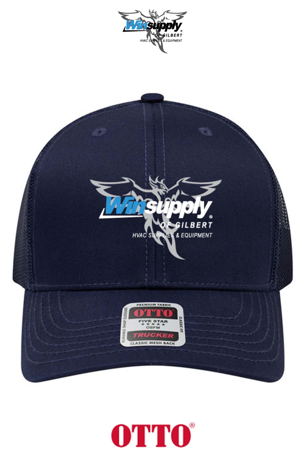 **BULK BUY SPECIAL** OTTO CAP® 6 Panel Mid Profile Mesh Back Trucker Hat - Winsupply of Gilbert