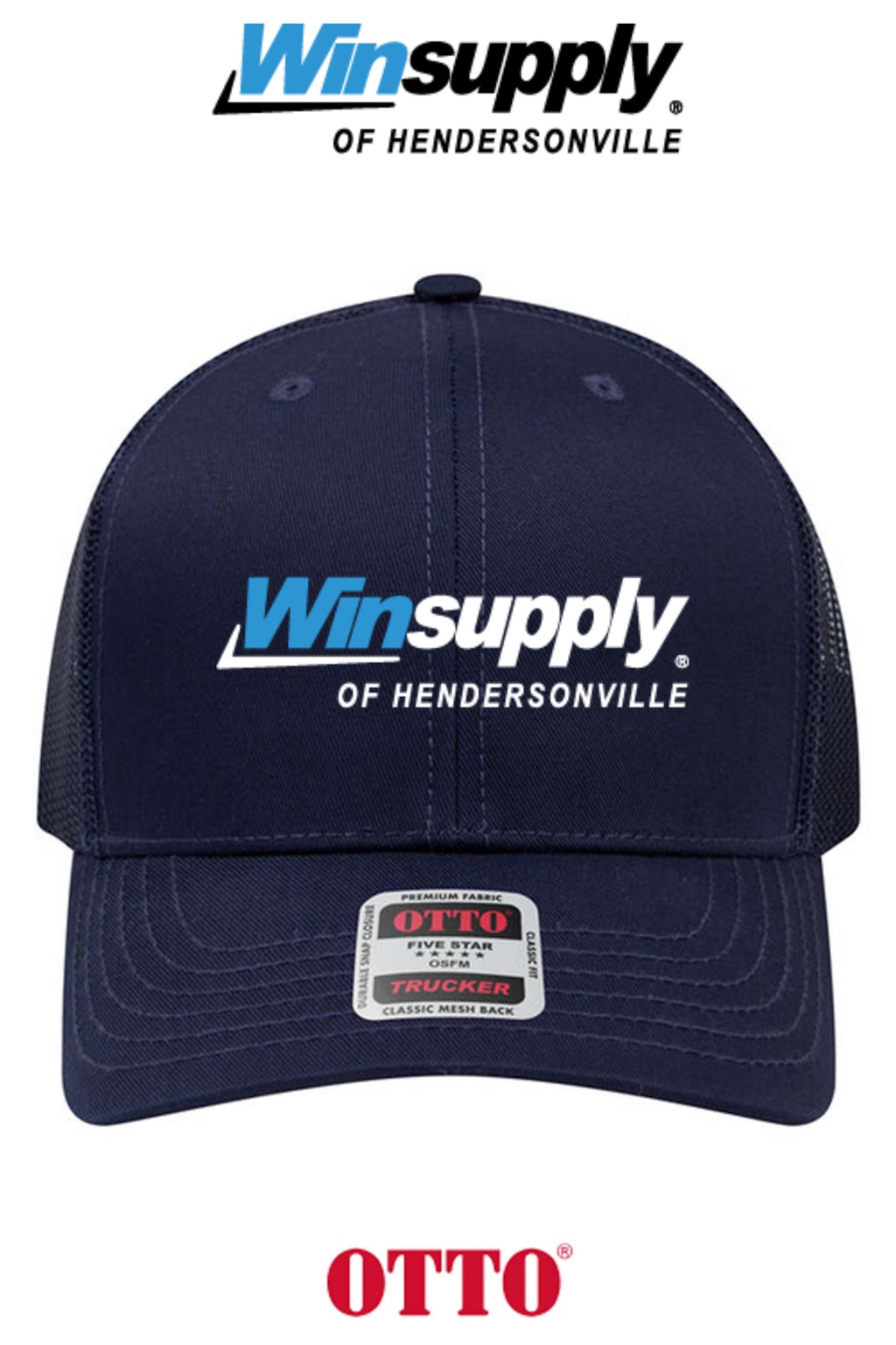 **BULK BUY SPECIAL** OTTO CAP® 6 Panel Mid Profile Mesh Back Trucker Hat - Winsupply of Hendersonville