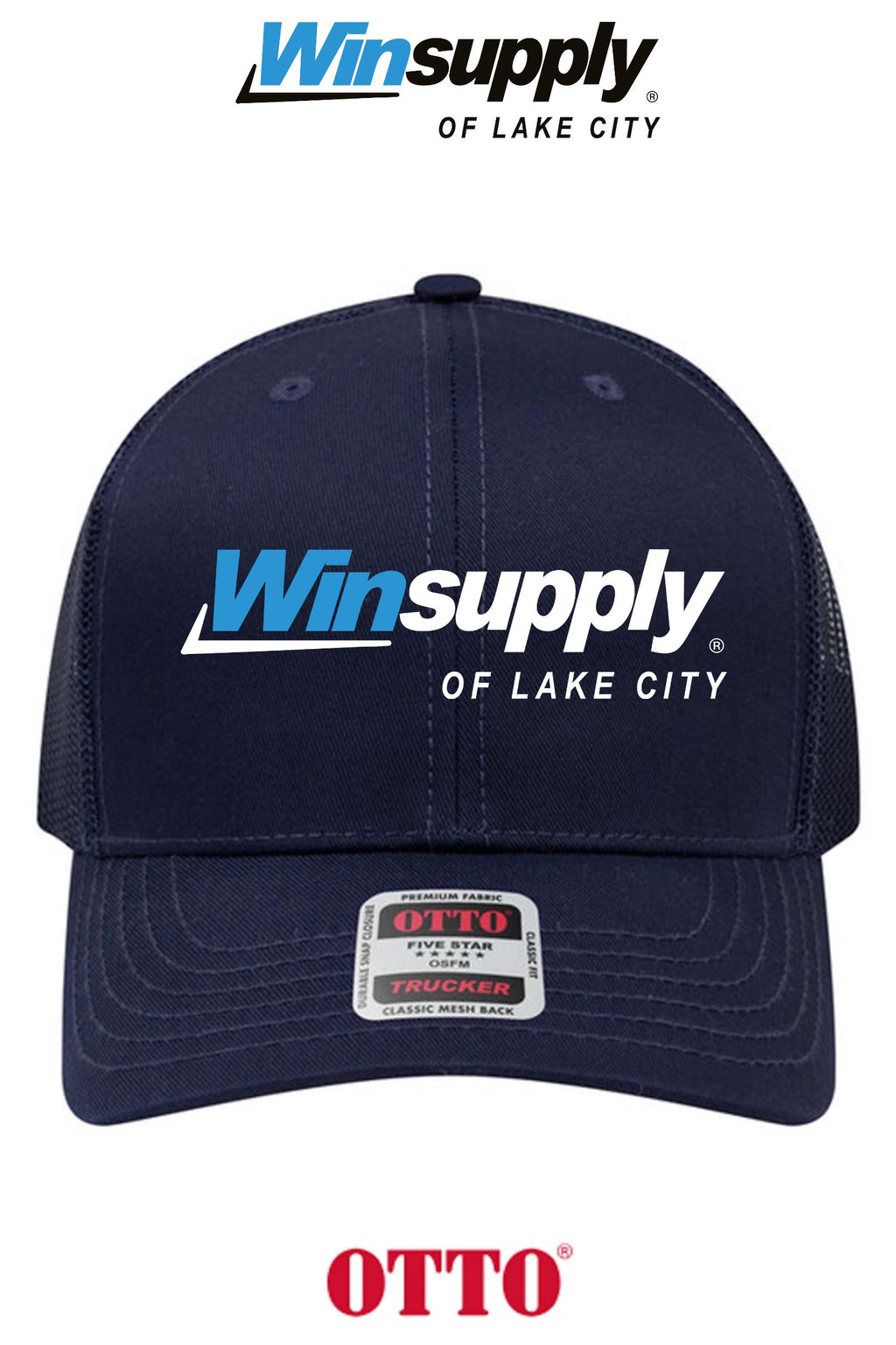 **BULK BUY SPECIAL** OTTO CAP® 6 Panel Mid Profile Mesh Back Trucker Hat - Winsupply of Lake City
