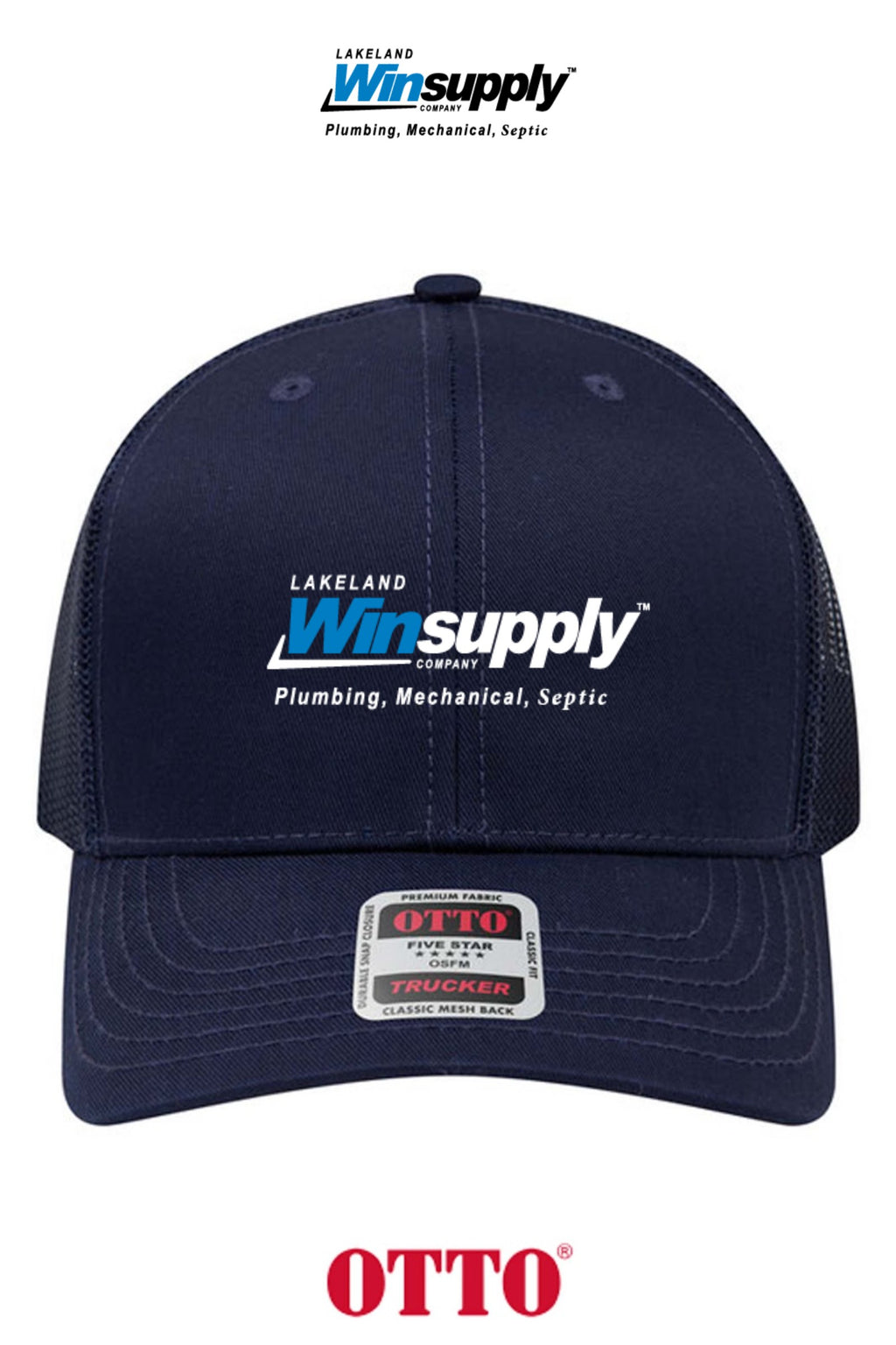 **BULK BUY SPECIAL** OTTO CAP® 6 Panel Mid Profile Mesh Back Trucker Hat - Lakeland Winsupply