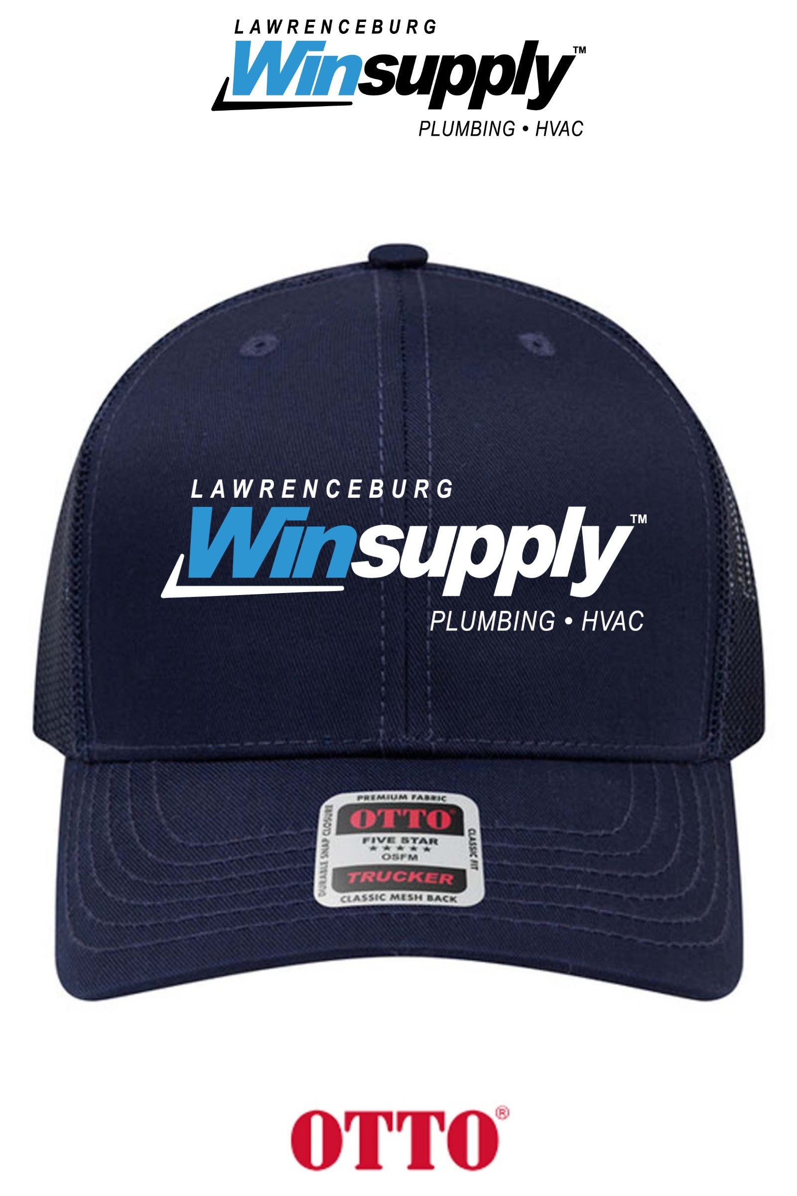 **BULK BUY SPECIAL** OTTO CAP® 6 Panel Mid Profile Mesh Back Trucker Hat - Lawrenceburg Winsupply
