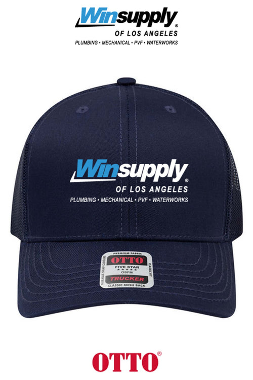 **BULK BUY SPECIAL** OTTO CAP® 6 Panel Mid Profile Mesh Back Trucker Hat - Winsupply of Los Angeles CA