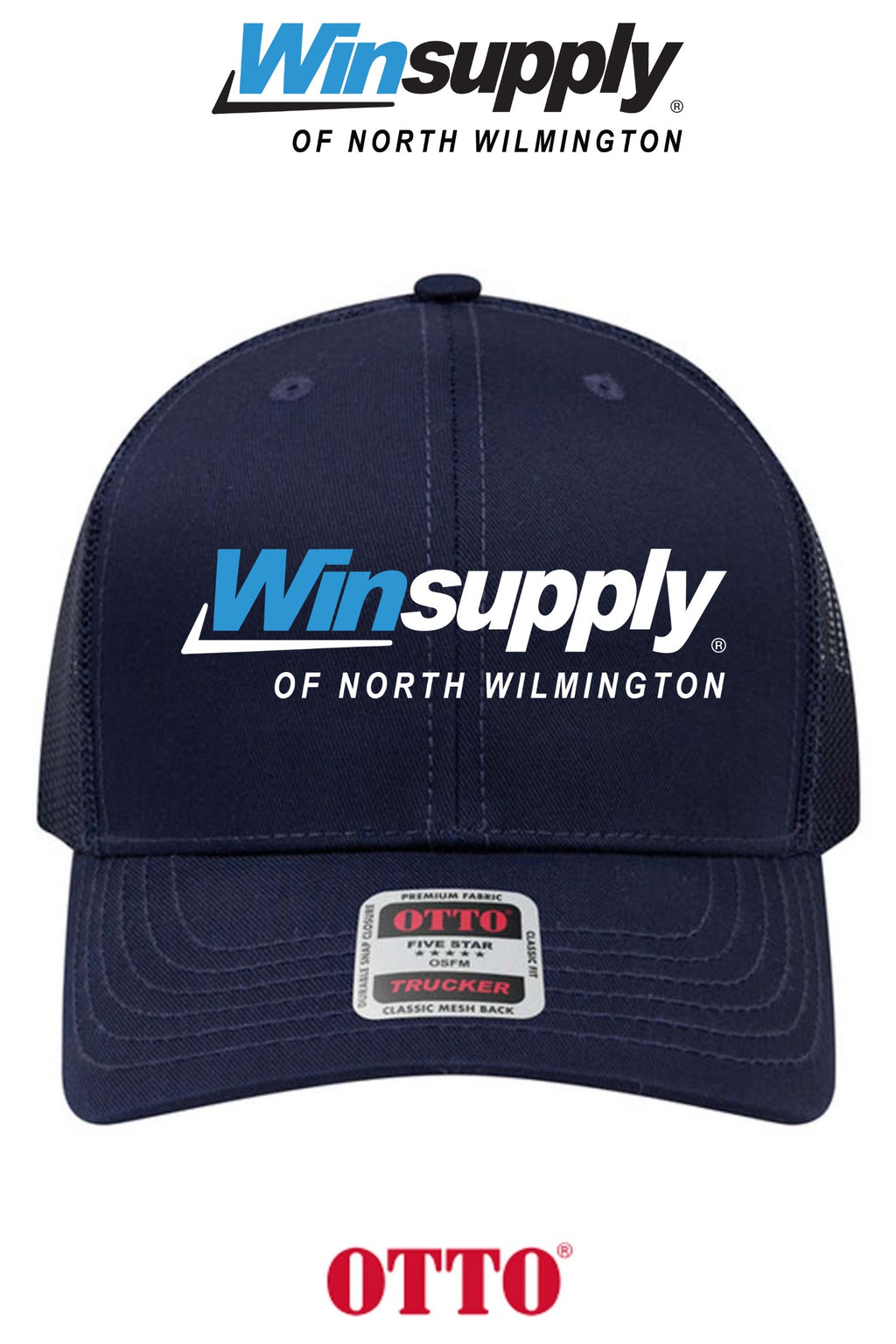 **BULK BUY SPECIAL** OTTO CAP® 6 Panel Mid Profile Mesh Back Trucker Hat - Winsupply N Wilmington NC