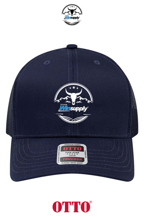 **BULK BUY SPECIAL** OTTO CAP® 6 Panel Mid Profile Mesh Back Trucker Hat - Winsupply Tucson AZ