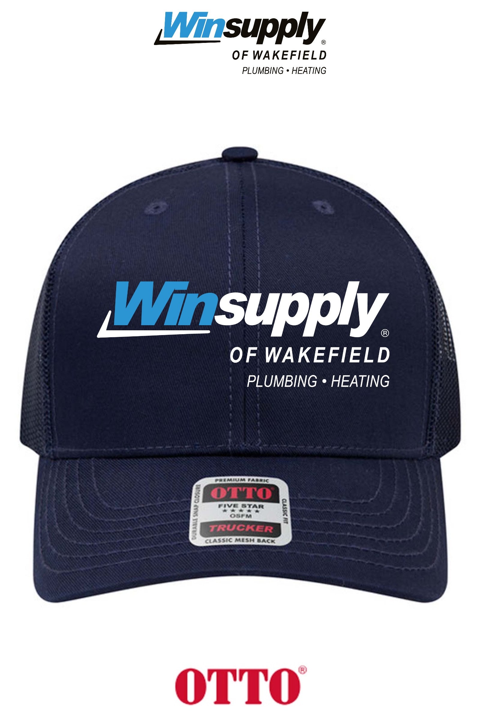 **BULK BUY SPECIAL** OTTO CAP® 6 Panel Mid Profile Mesh Back Trucker Hat - Winsupply of Wakefield
