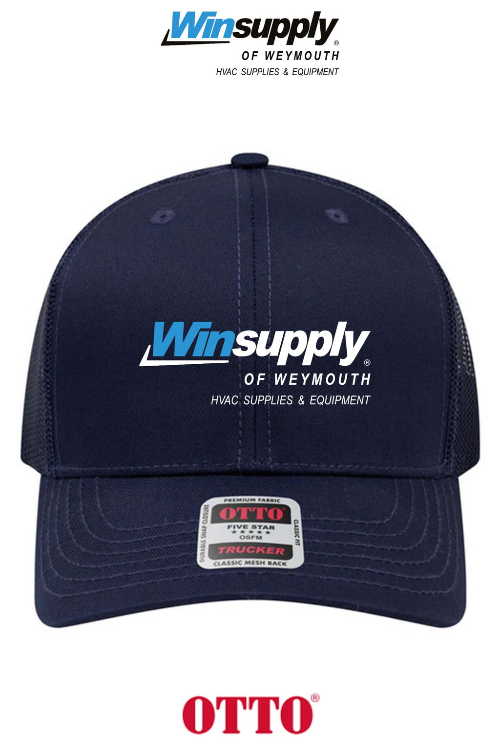 **BULK BUY SPECIAL** OTTO CAP® 6 Panel Mid Profile Mesh Back Trucker Hat - Winsupply of Weymouth