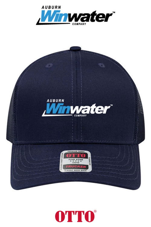 **BULK BUY SPECIAL** OTTO CAP® 6 Panel Mid Profile Mesh Back Trucker Hat - Auburn Winwater