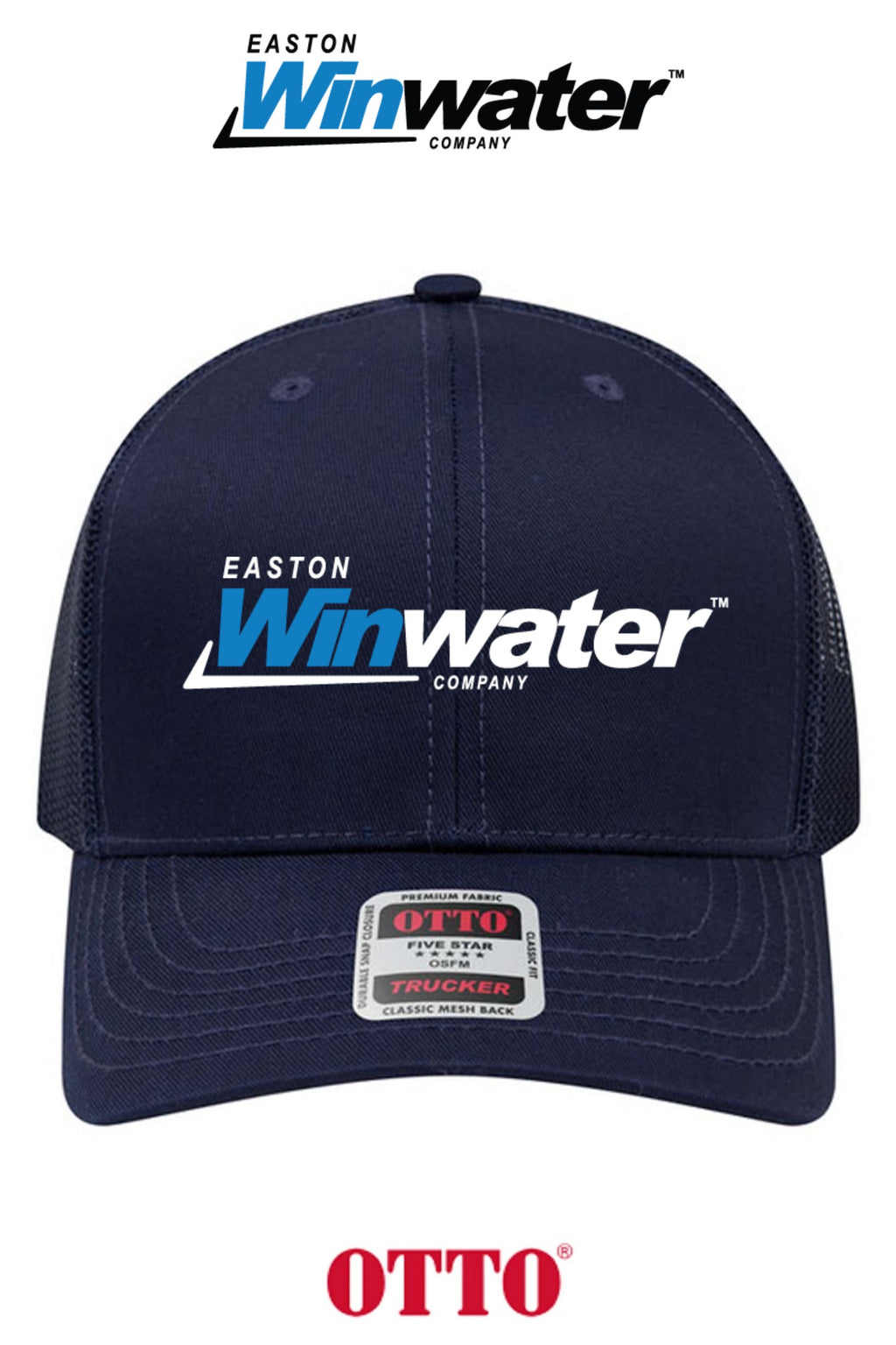 **BULK BUY SPECIAL** OTTO CAP® 6 Panel Mid Profile Mesh Back Trucker Hat - Easton Winwater