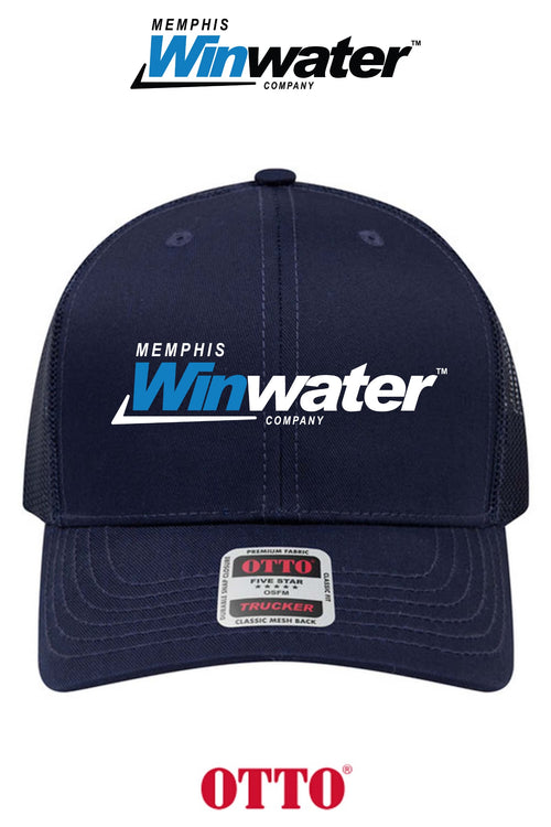 **BULK BUY SPECIAL** OTTO CAP® 6 Panel Mid Profile Mesh Back Trucker Hat - Memphis Winwater