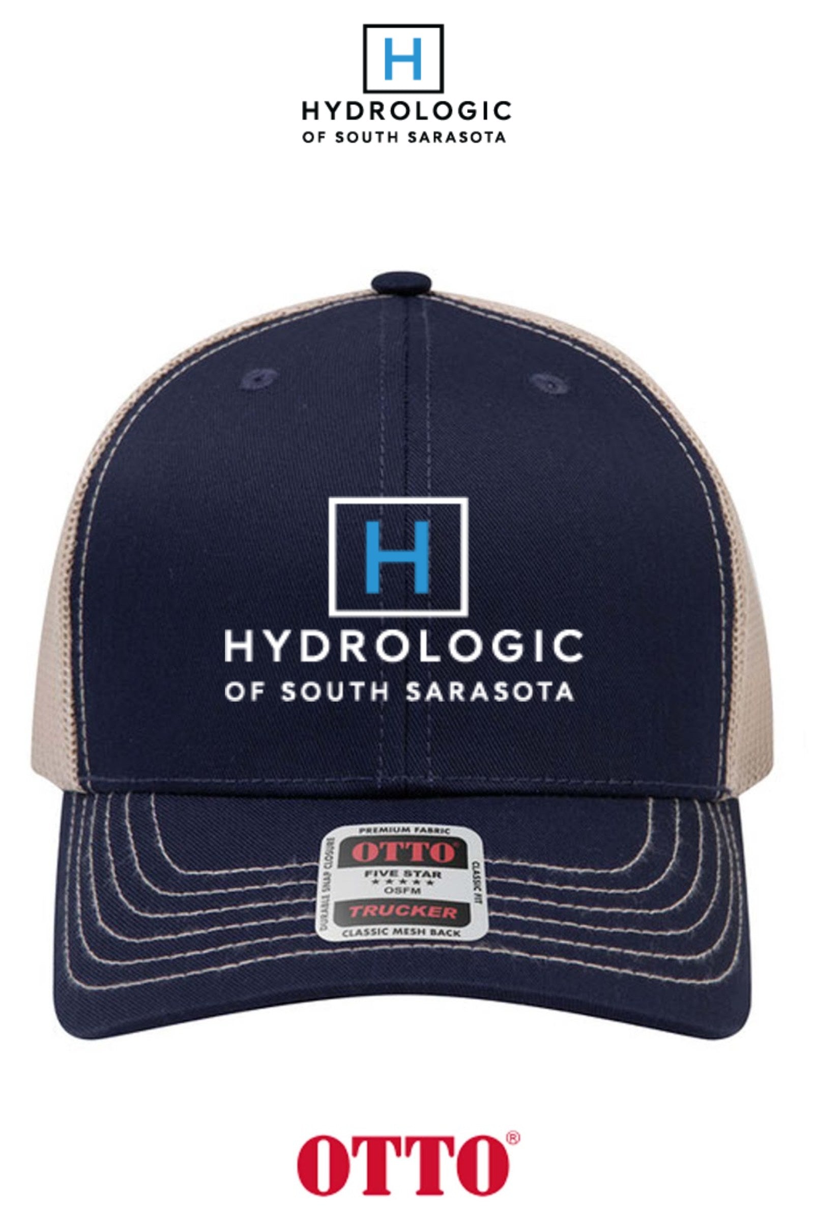 **BULK BUY SPECIAL** OTTO CAP® 6 Panel Mid Profile Mesh Back Trucker Hat - Winsupply Sarasota FL Co.