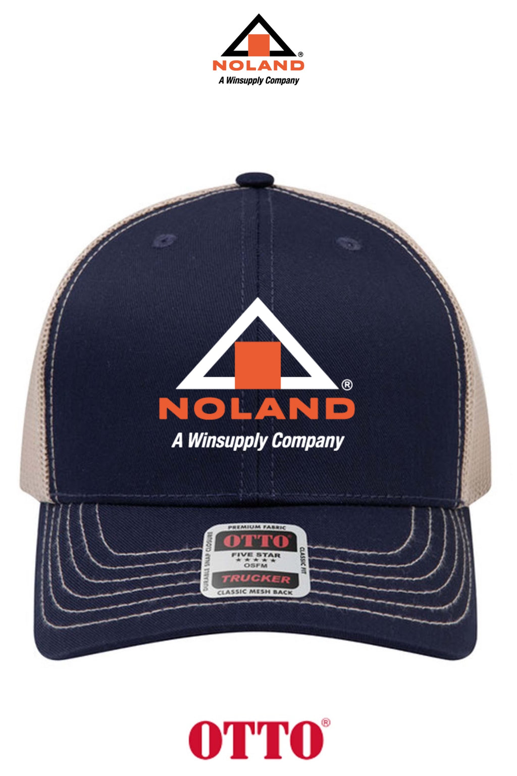 **BULK BUY SPECIAL** OTTO CAP® 6 Panel Mid Profile Mesh Back Trucker Hat - Noland of Augusta GA