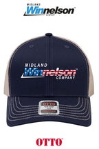 **BULK BUY SPECIAL** OTTO CAP® 6 Panel Mid Profile Mesh Back Trucker Hat - Midland Winnelson - Patriot
