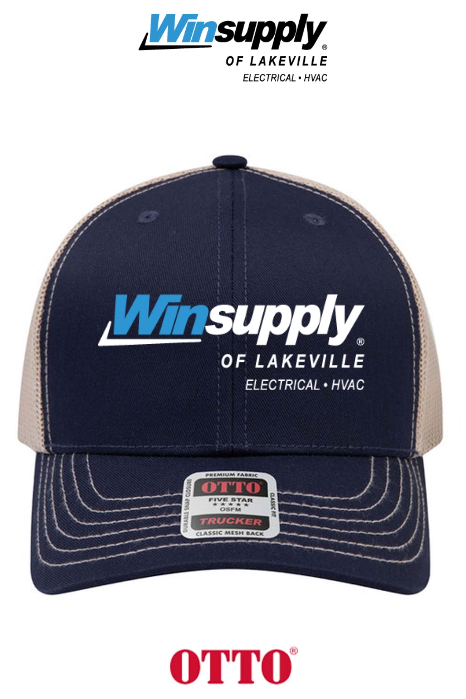 **BULK BUY SPECIAL** OTTO CAP® 6 Panel Mid Profile Mesh Back Trucker Hat - Winsupply of Lakeville