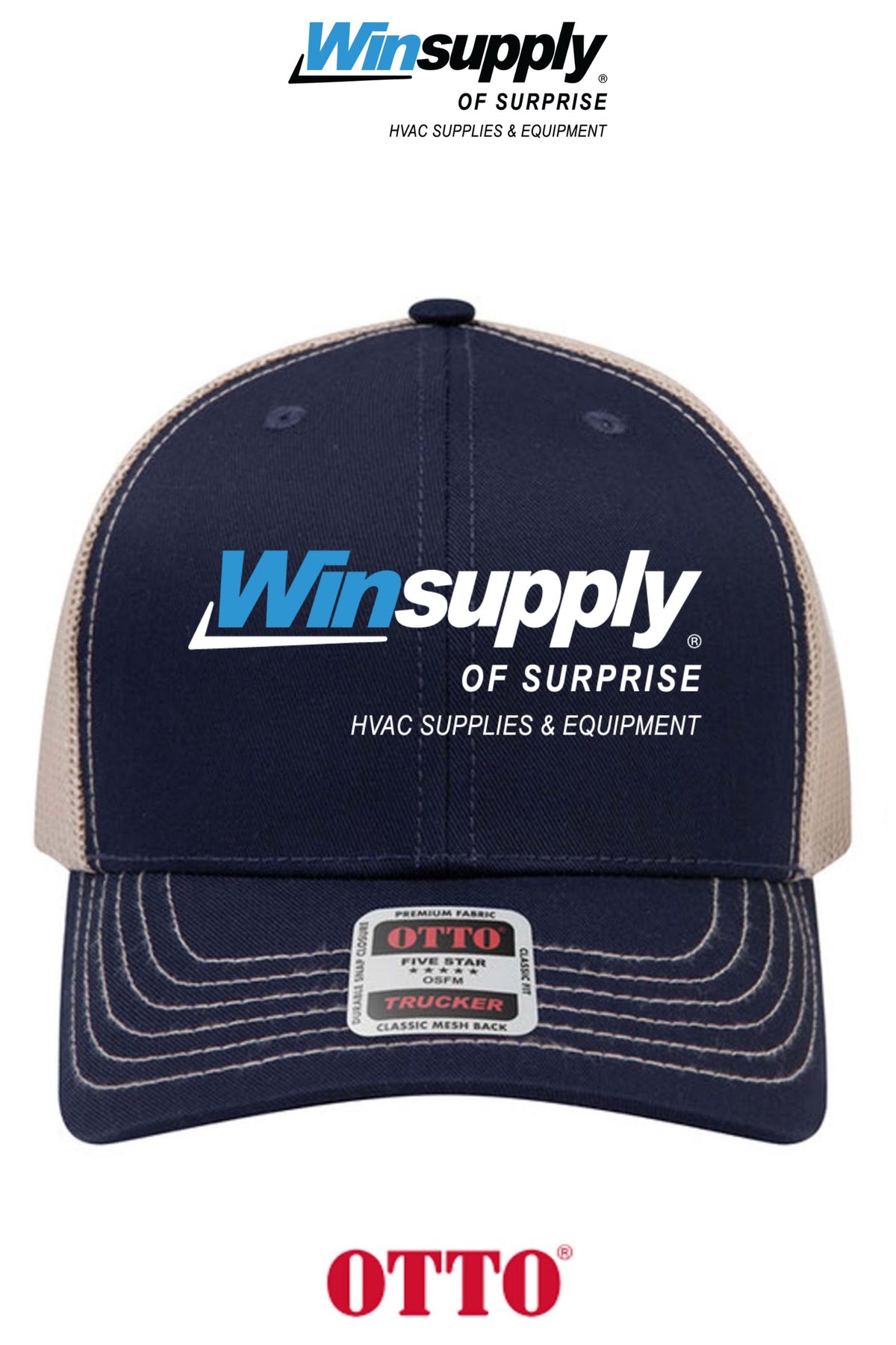 **BULK BUY SPECIAL** OTTO CAP® 6 Panel Mid Profile Mesh Back Trucker Hat - Winsupply of Surprise