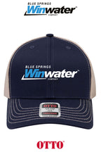 **BULK BUY SPECIAL** OTTO CAP® 6 Panel Mid Profile Mesh Back Trucker Hat - Blue Springs Winwater