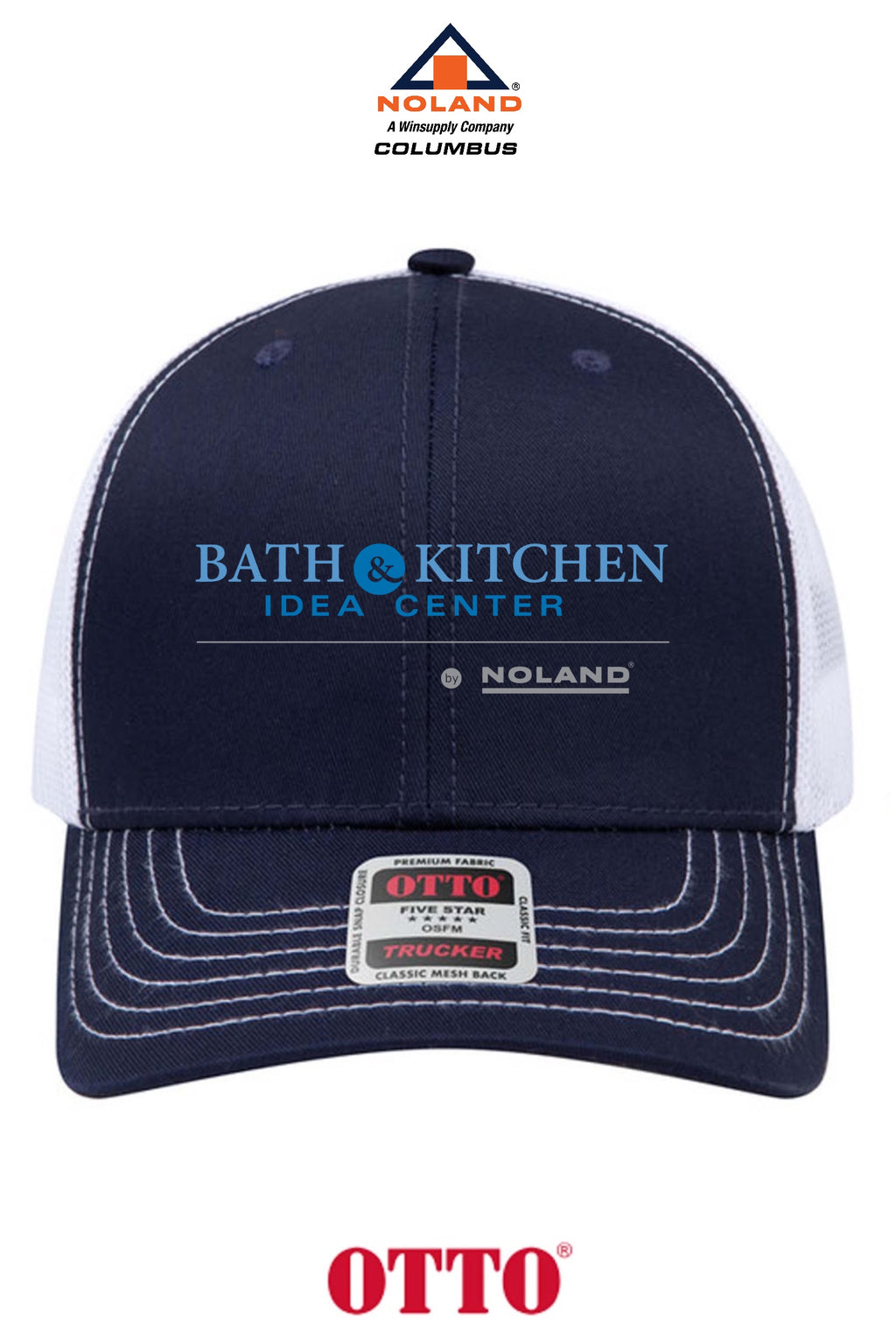 **BULK BUY SPECIAL** OTTO CAP® 6 Panel Mid Profile Mesh Back Trucker Hat - Columbus Noland