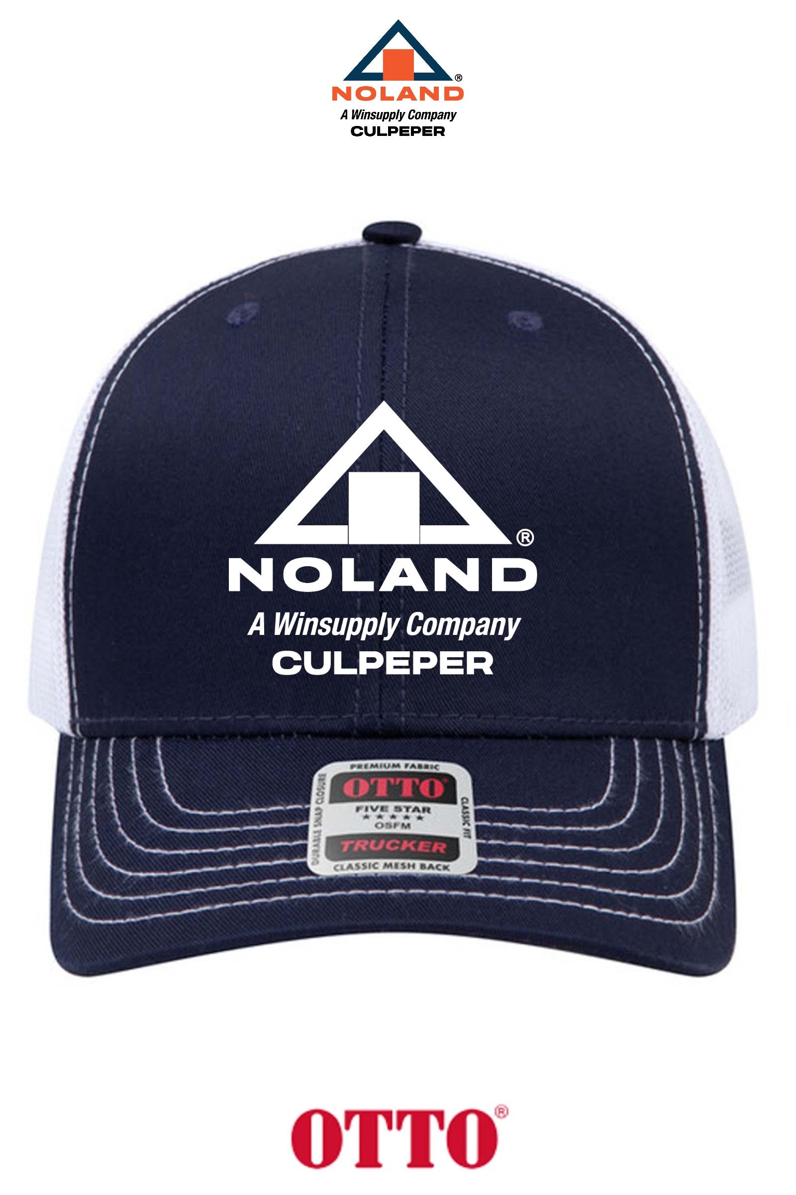 **BULK BUY SPECIAL** OTTO CAP® 6 Panel Mid Profile Mesh Back Trucker Hat - Culpeper Noland