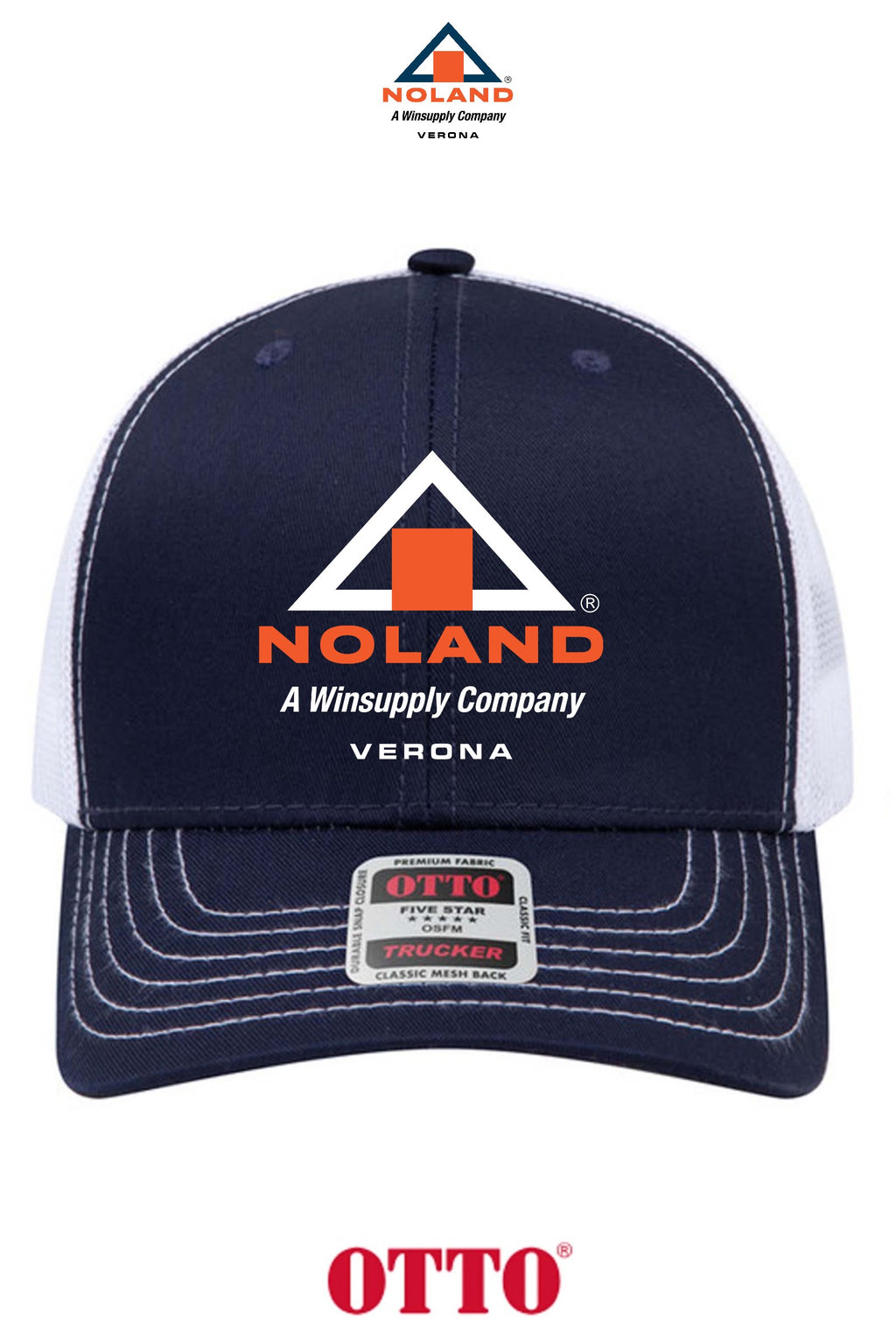 **BULK BUY SPECIAL** OTTO CAP® 6 Panel Mid Profile Mesh Back Trucker Hat - Verona Noland