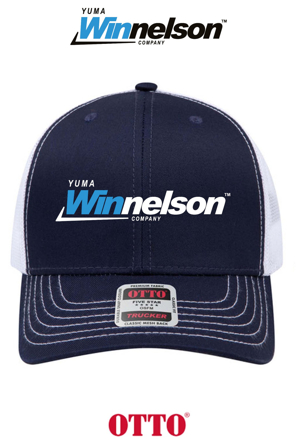 **BULK BUY SPECIAL** OTTO CAP® 6 Panel Mid Profile Mesh Back Trucker Hat - Yuma Winnelson
