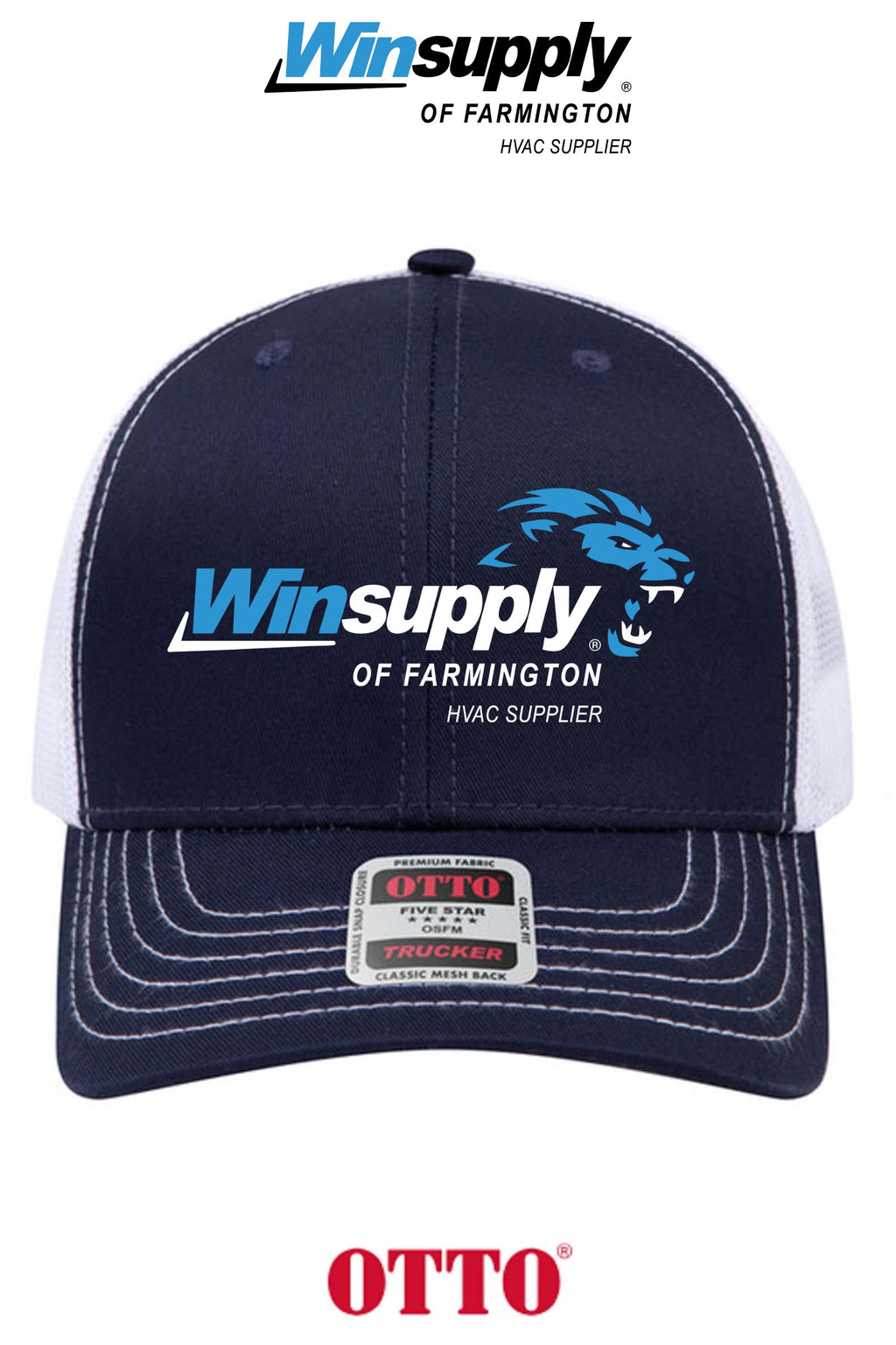 **BULK BUY SPECIAL** OTTO CAP® 6 Panel Mid Profile Mesh Back Trucker Hat - Winsupply of Farmington