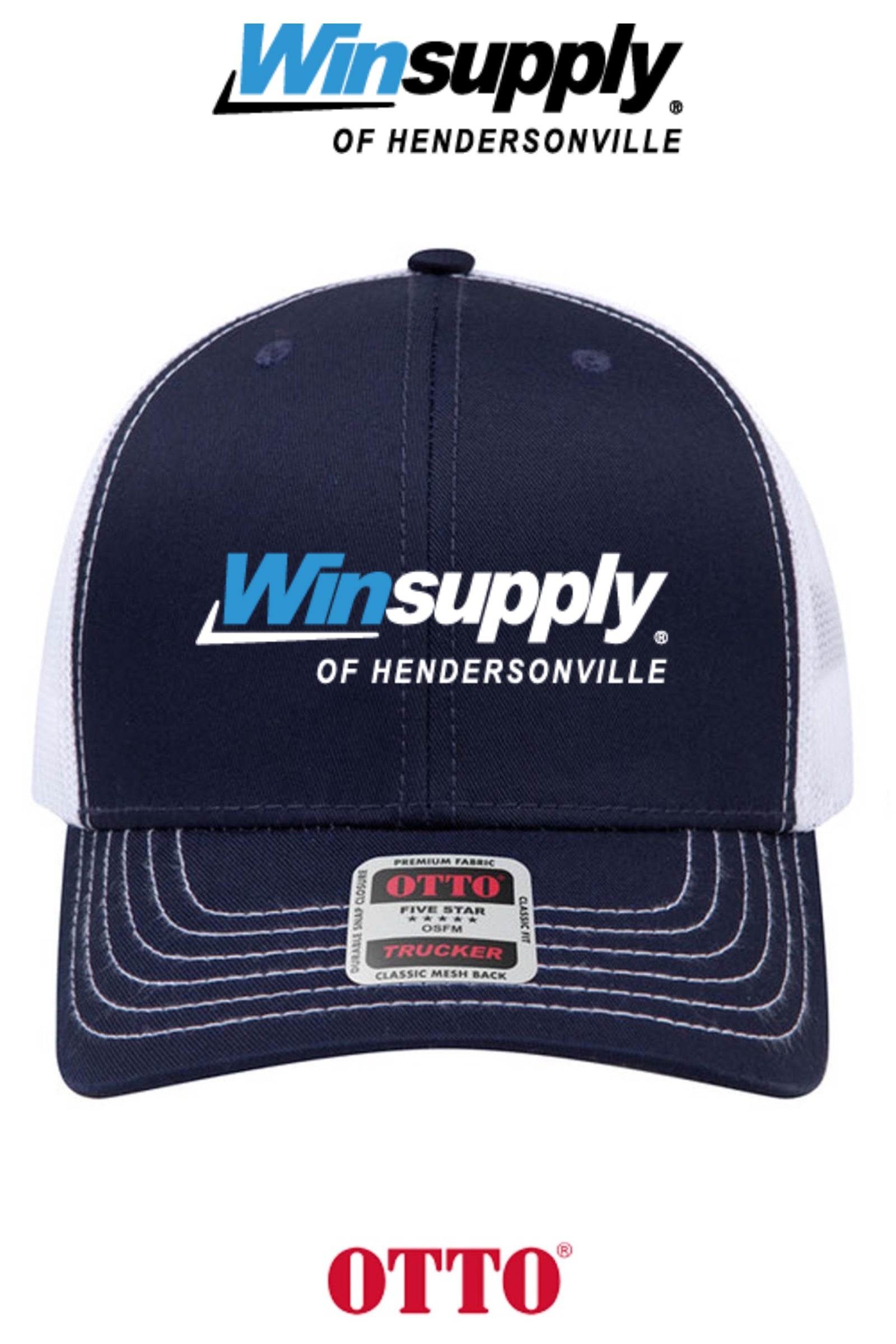 **BULK BUY SPECIAL** OTTO CAP® 6 Panel Mid Profile Mesh Back Trucker Hat - Winsupply of Hendersonville