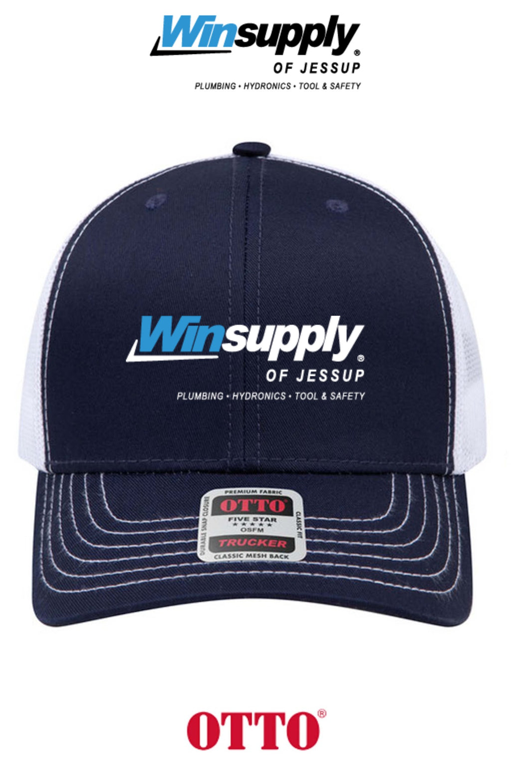 **BULK BUY SPECIAL** OTTO CAP® 6 Panel Mid Profile Mesh Back Trucker Hat - Winsupply of Jessup
