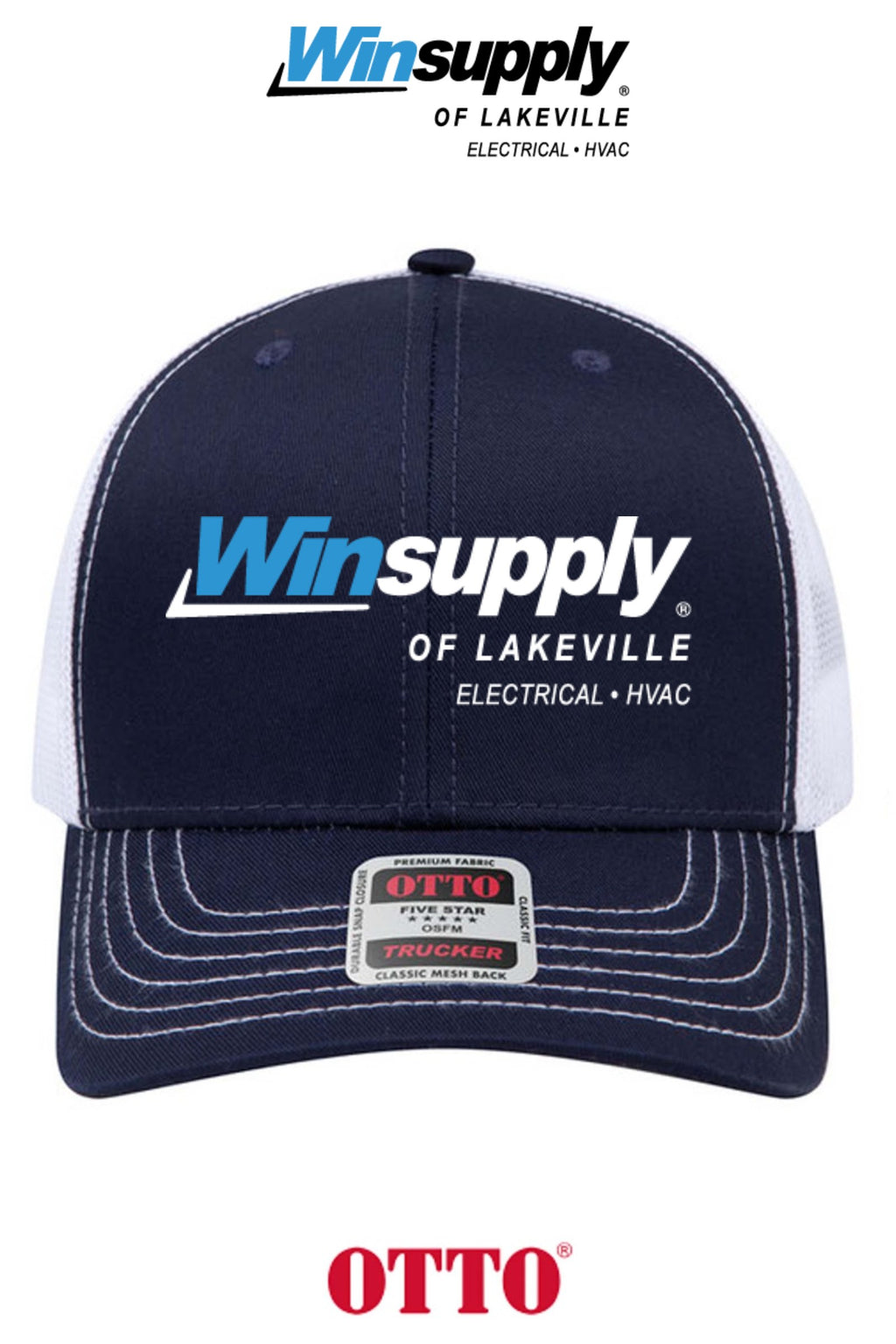 **BULK BUY SPECIAL** OTTO CAP® 6 Panel Mid Profile Mesh Back Trucker Hat - Winsupply of Lakeville