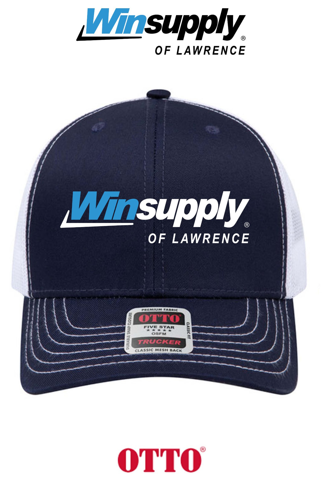 **BULK BUY SPECIAL** OTTO CAP® 6 Panel Mid Profile Mesh Back Trucker Hat - Winsupply of Lawrence