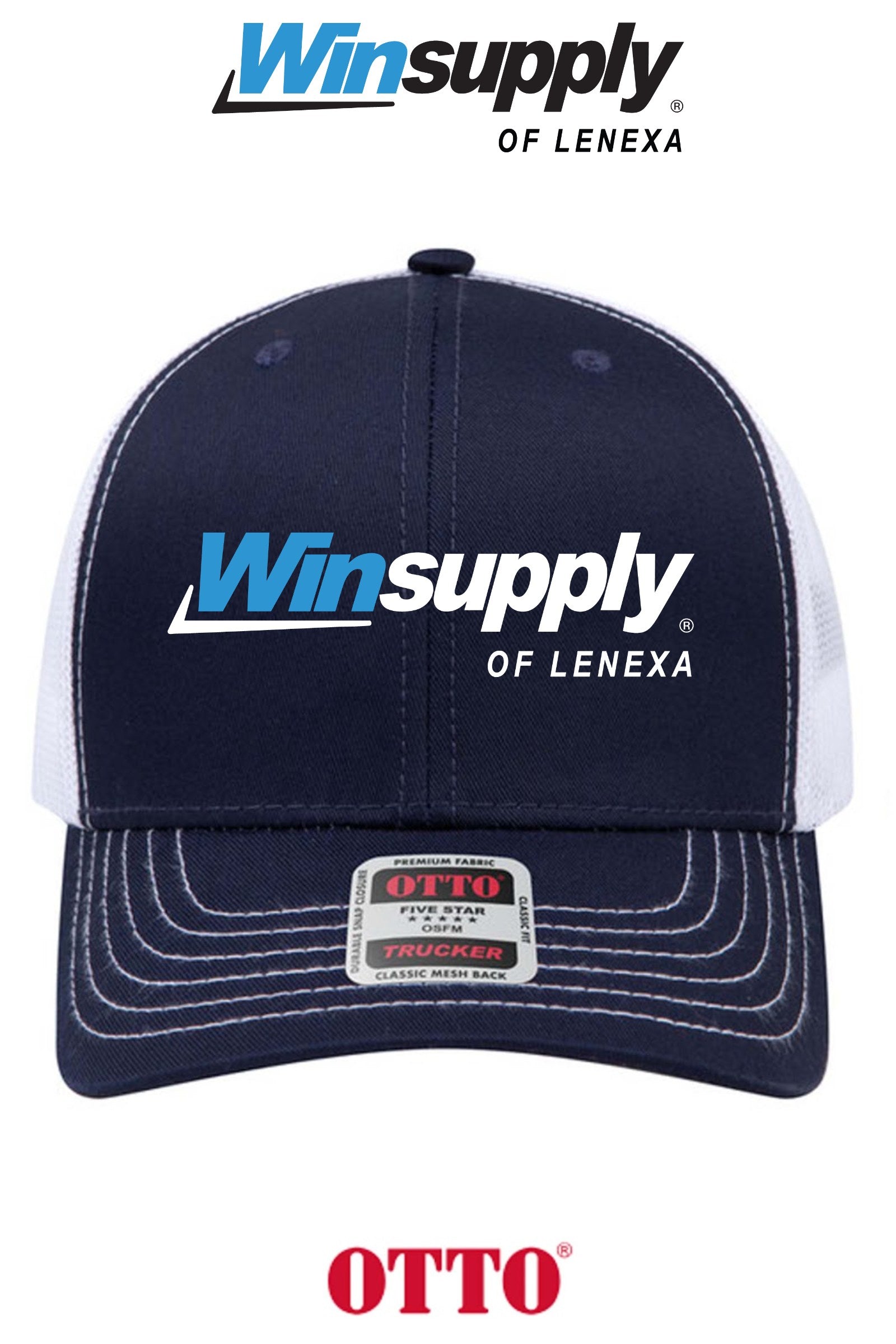 **BULK BUY SPECIAL** OTTO CAP® 6 Panel Mid Profile Mesh Back Trucker Hat - Winsupply of Lenexa