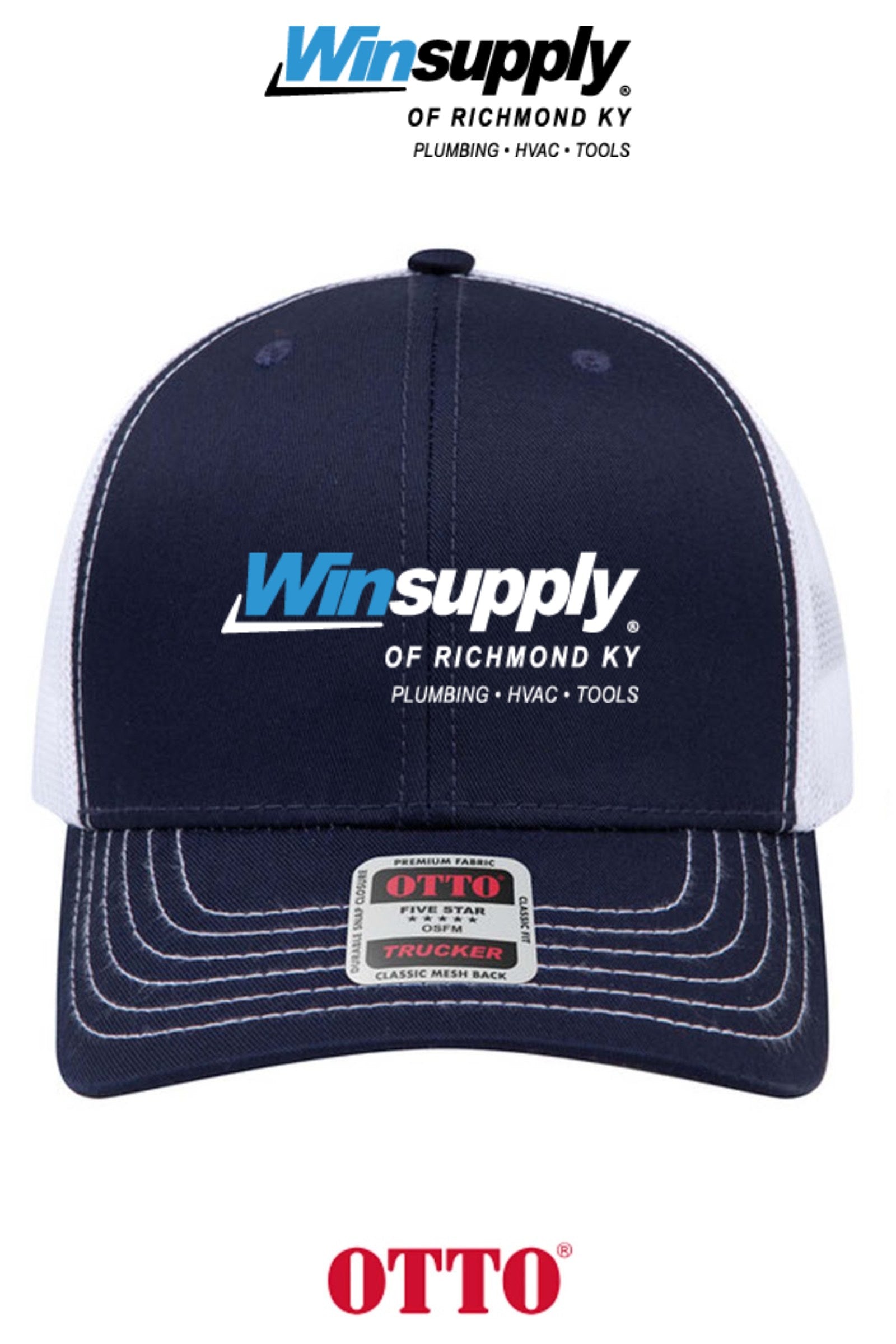 **BULK BUY SPECIAL** OTTO CAP® 6 Panel Mid Profile Mesh Back Trucker Hat - Winsupply of Richmond KY