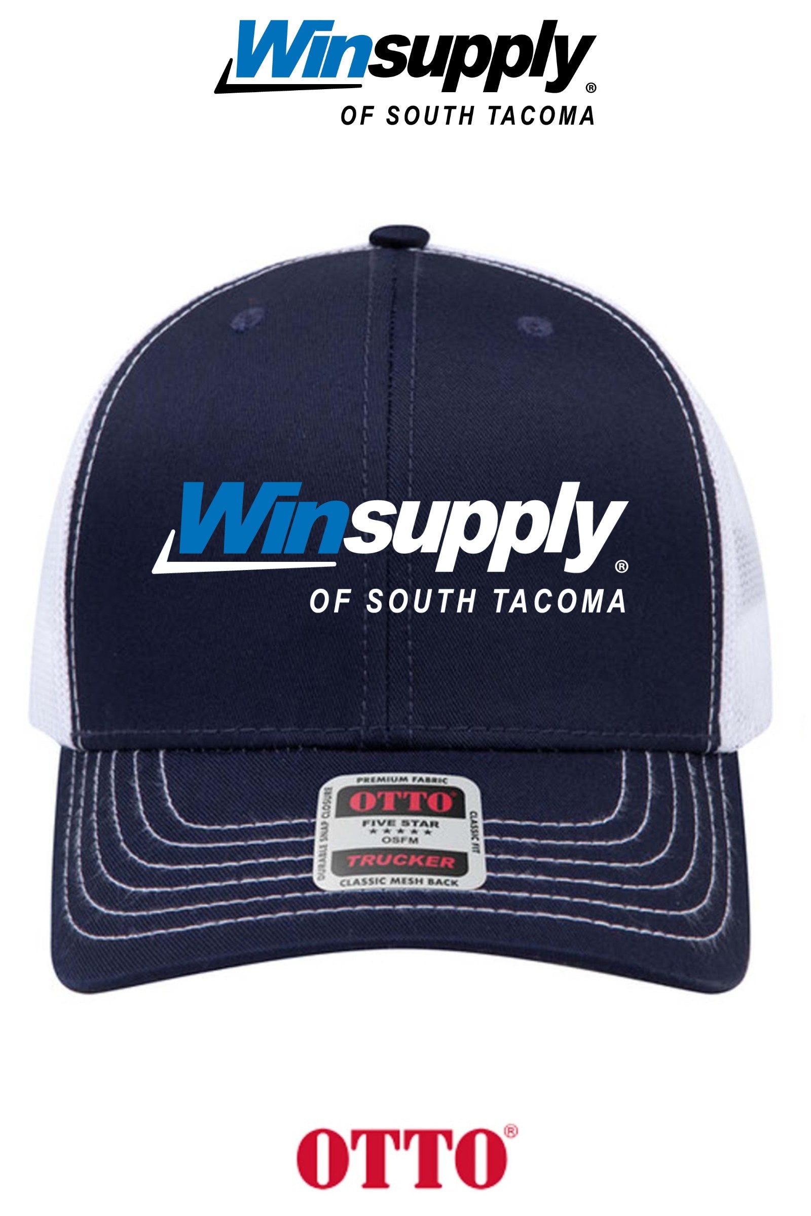 **BULK BUY SPECIAL** OTTO CAP® 6 Panel Mid Profile Mesh Back Trucker Hat - Winsupply of South Tacoma