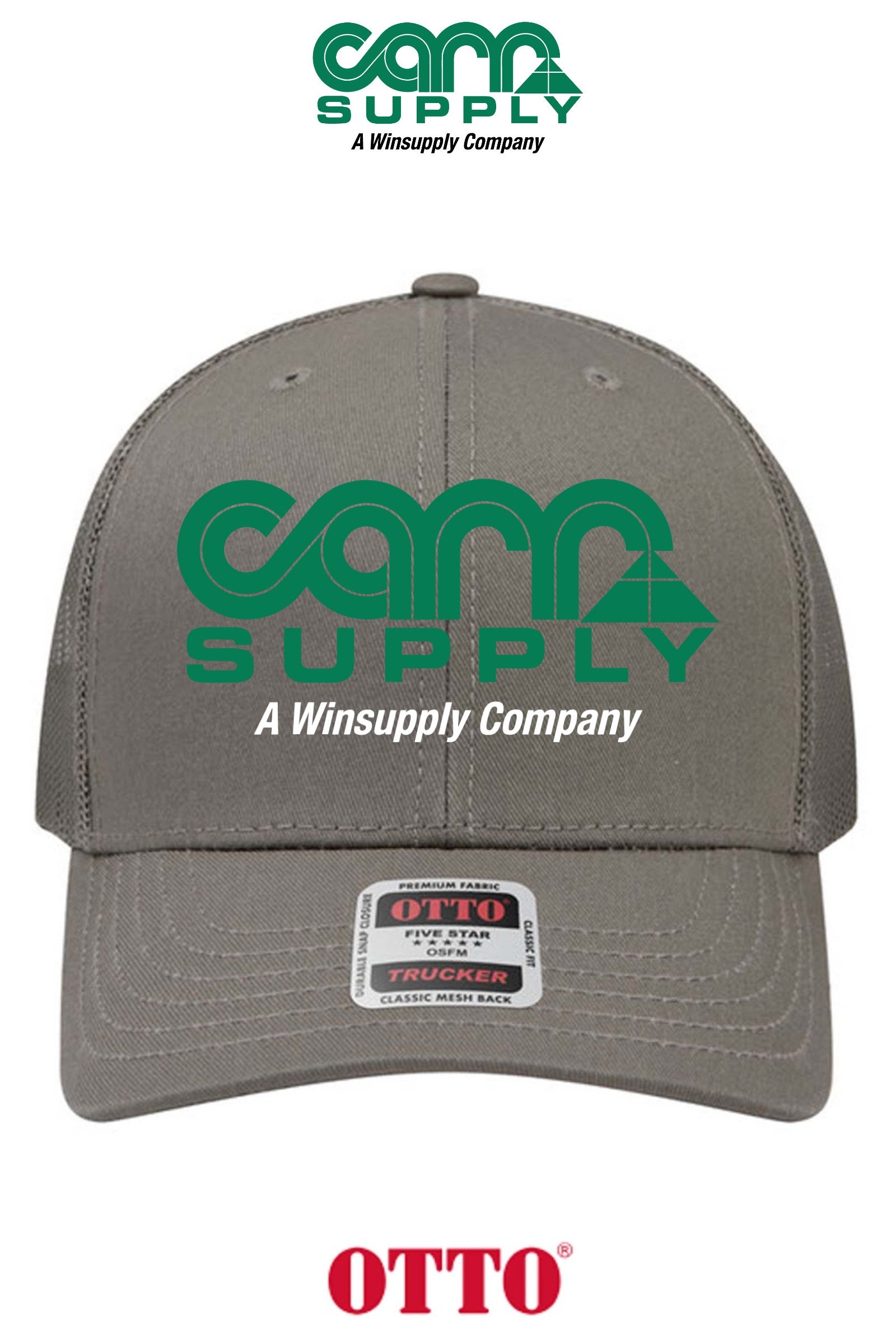 **BULK BUY SPECIAL** OTTO CAP® 6 Panel Mid Profile Mesh Back Trucker Hat - Carr Supply - Athens