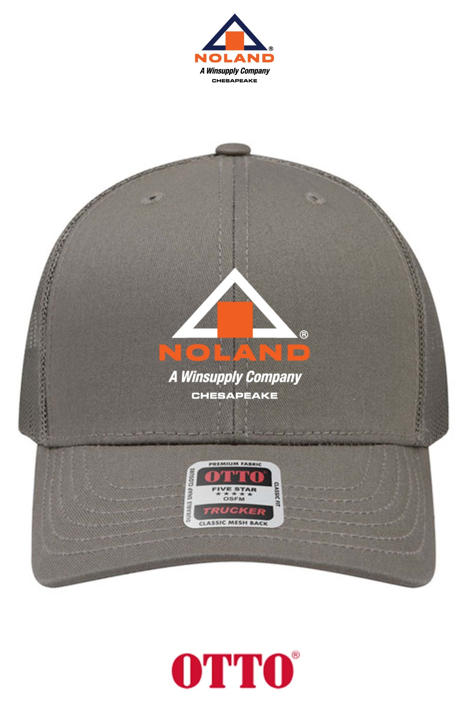 **BULK BUY SPECIAL** OTTO CAP® 6 Panel Mid Profile Mesh Back Trucker Hat - Noland Company Chesapeake