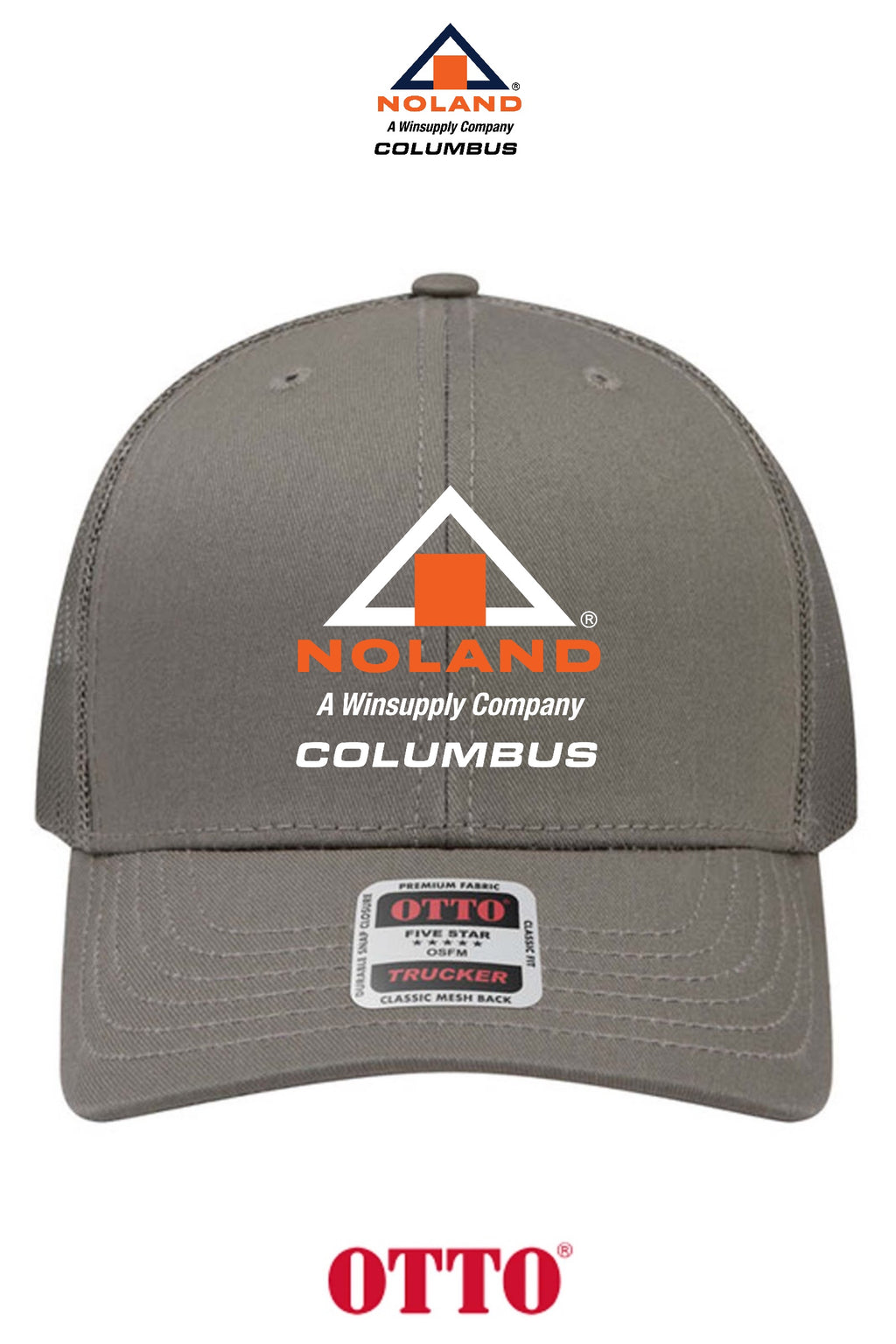 **BULK BUY SPECIAL** OTTO CAP® 6 Panel Mid Profile Mesh Back Trucker Hat - Columbus Noland