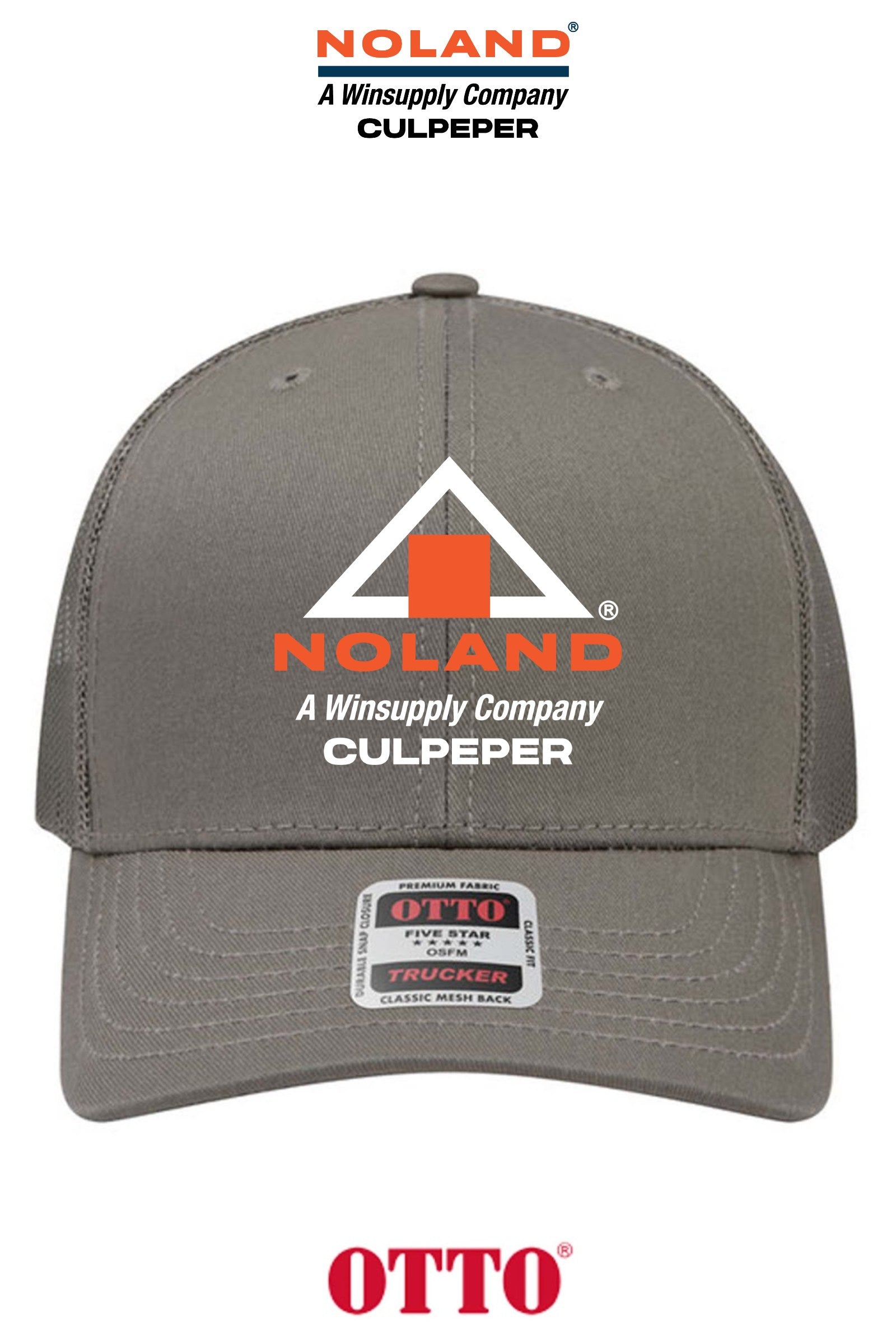 **BULK BUY SPECIAL** OTTO CAP® 6 Panel Mid Profile Mesh Back Trucker Hat - Culpeper Noland